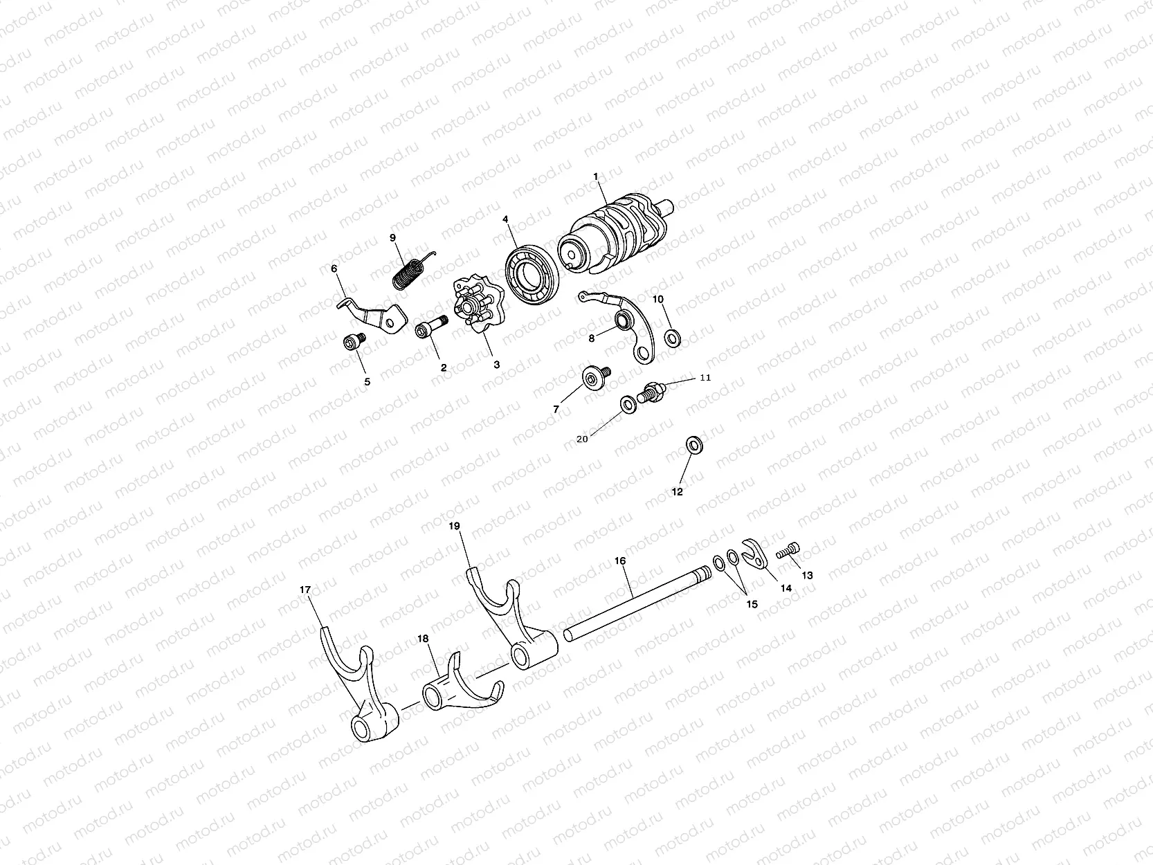 Gear Selector Drum 563846