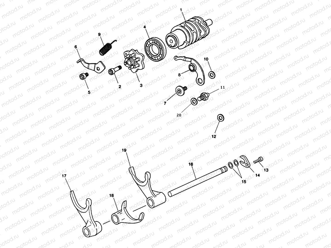 Gear Selector Drum 563846