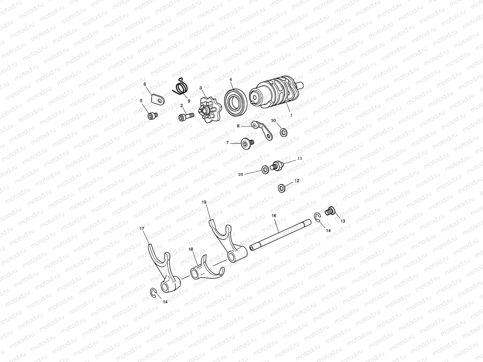 Gear Selector Drum 563847