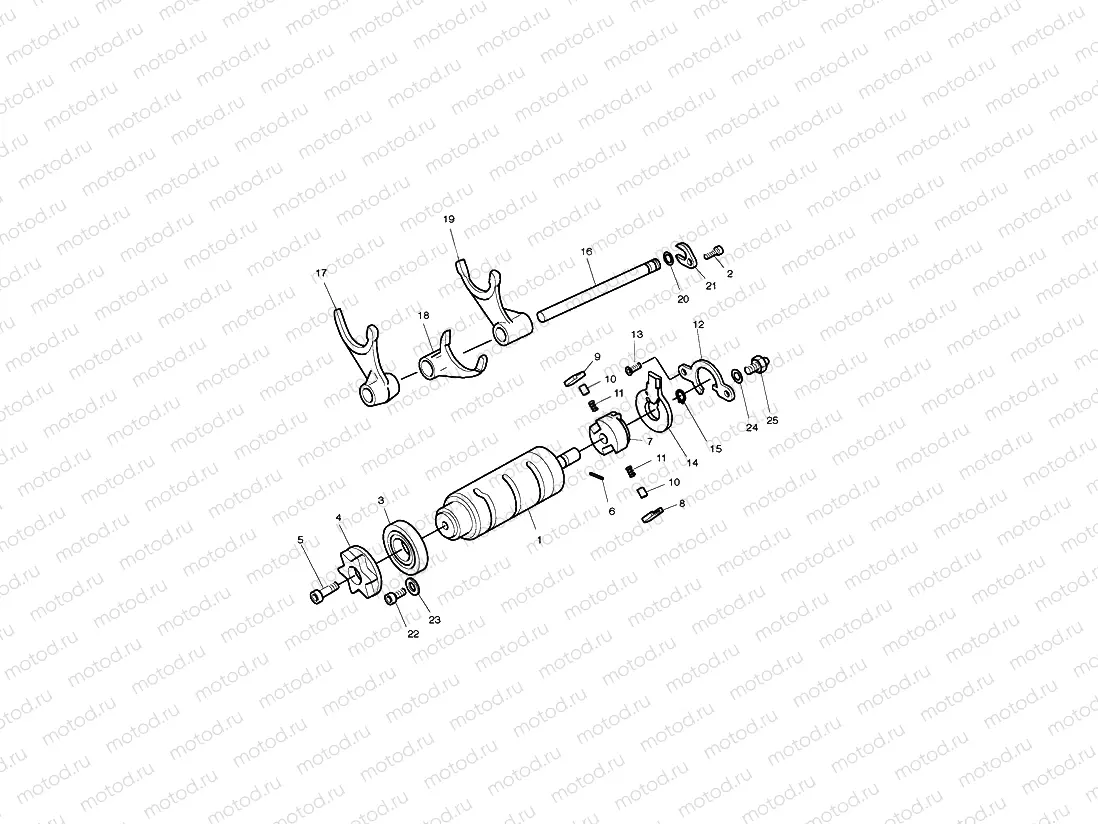 Gear Selector Drum