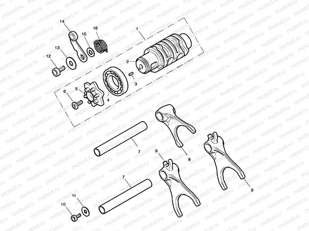 Gear Selector Drum