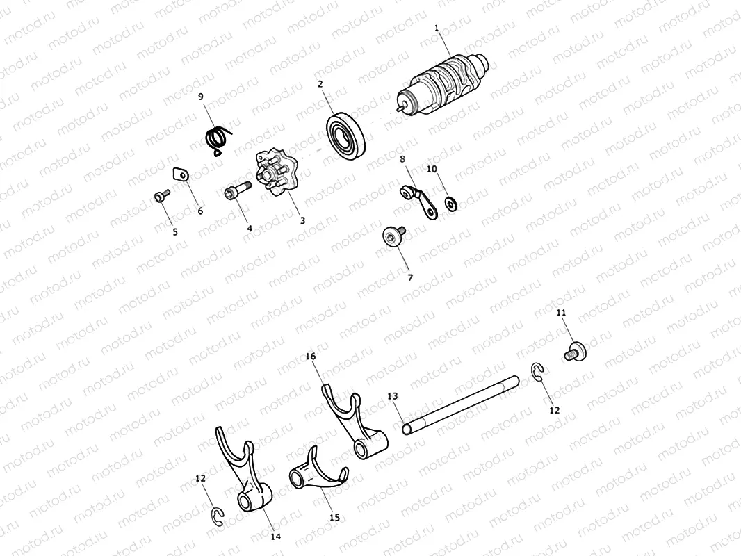Gear Selector Drum