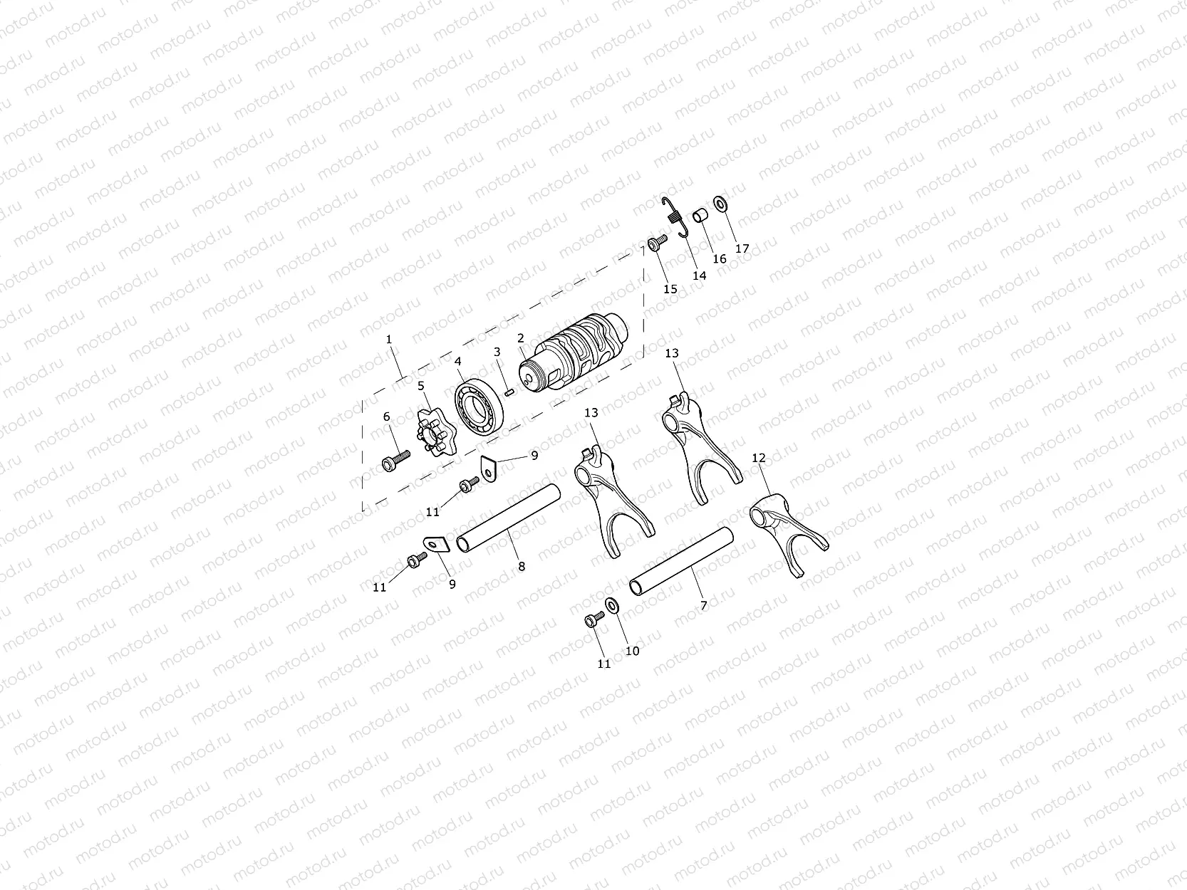 Gear Selector Drum