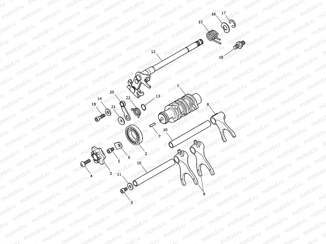 Gear Selector Drum