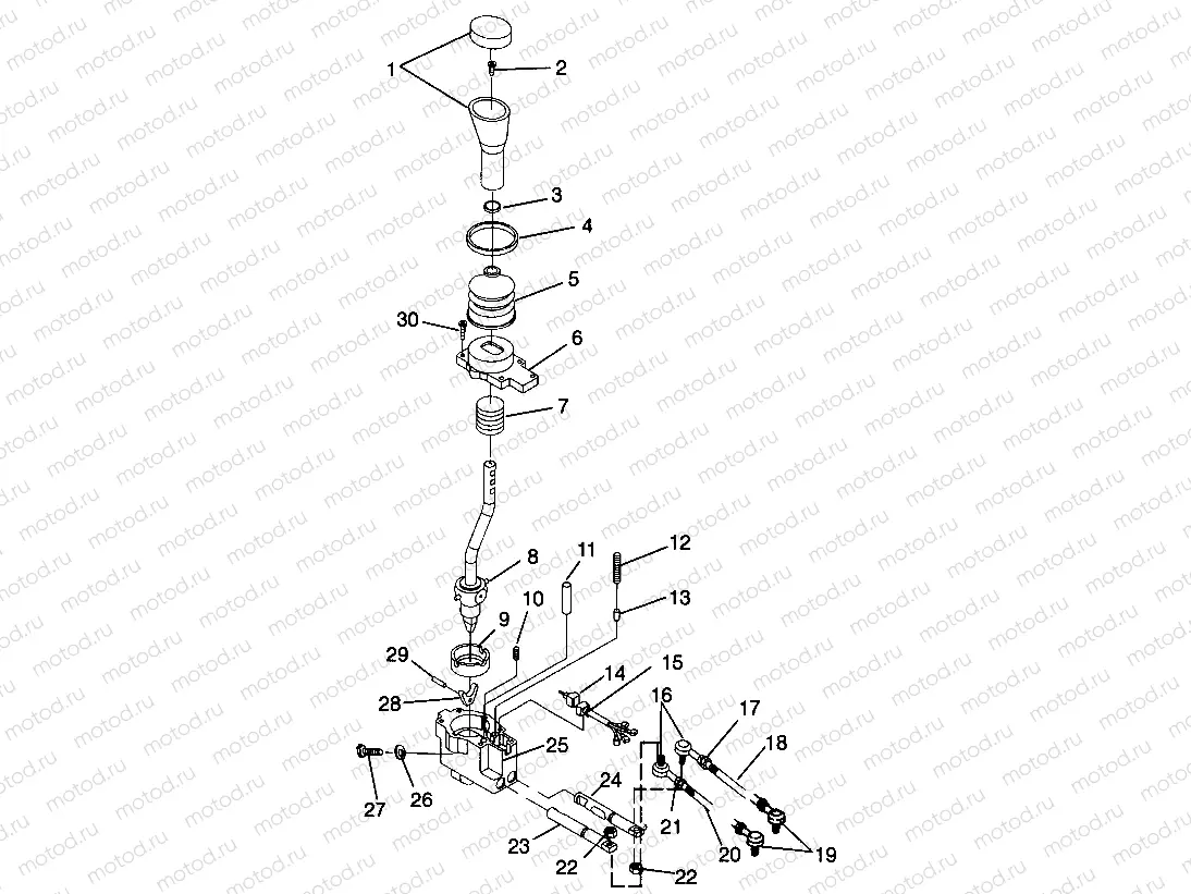 GEAR SELECTOR Magnum 4X4 W968144 and Swedish Magnum 4X4 S968144 (4936053605C008) | GEAR SELECTOR Magnum 4X4 W968144 and Swedish Magnum 4X4 S968144 (4936053605C008)