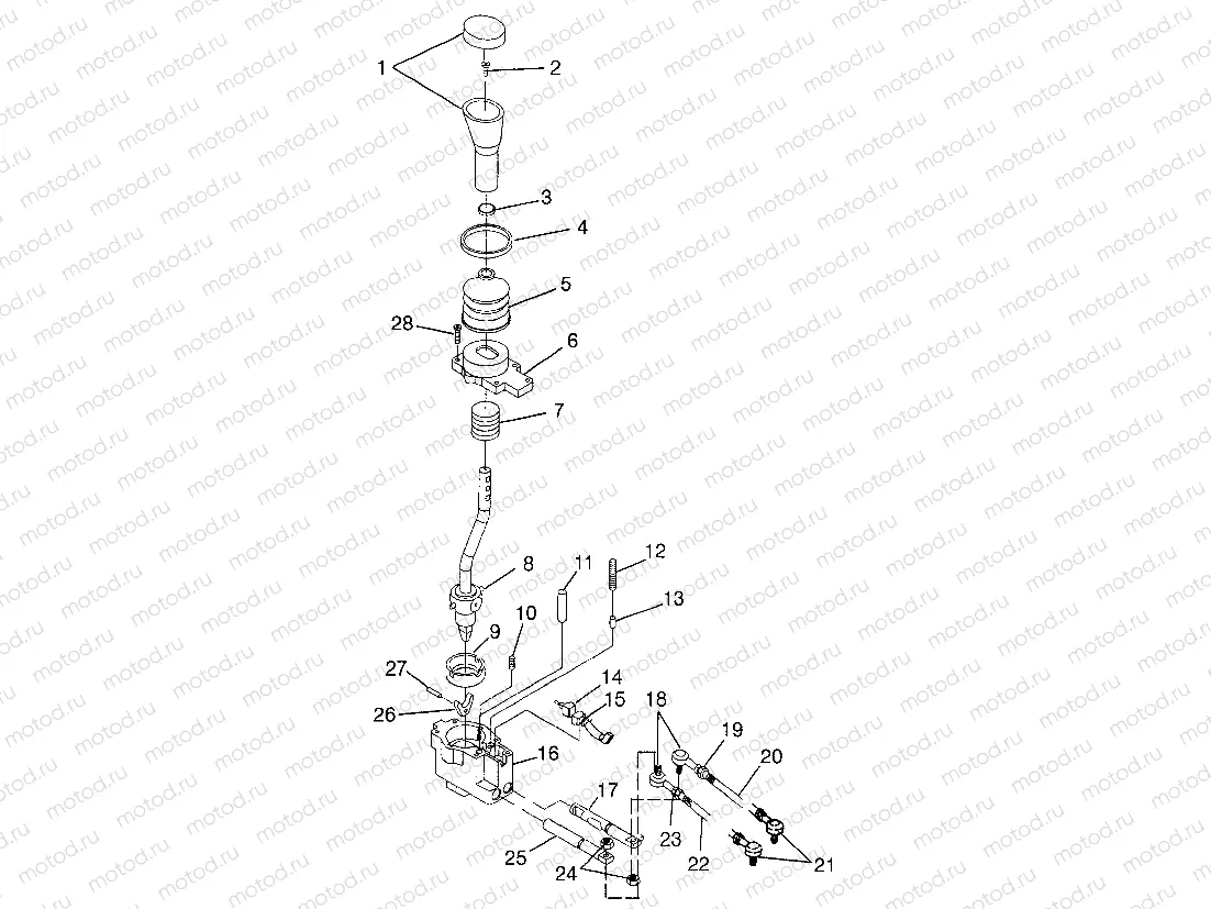 GEAR SELECTOR Magnum 4X4 W97AC42A | GEAR SELECTOR Magnum 4X4 W97AC42A,  Swedish Magnum 4X4 S97AC42E and Norwegi (4940834083C011)