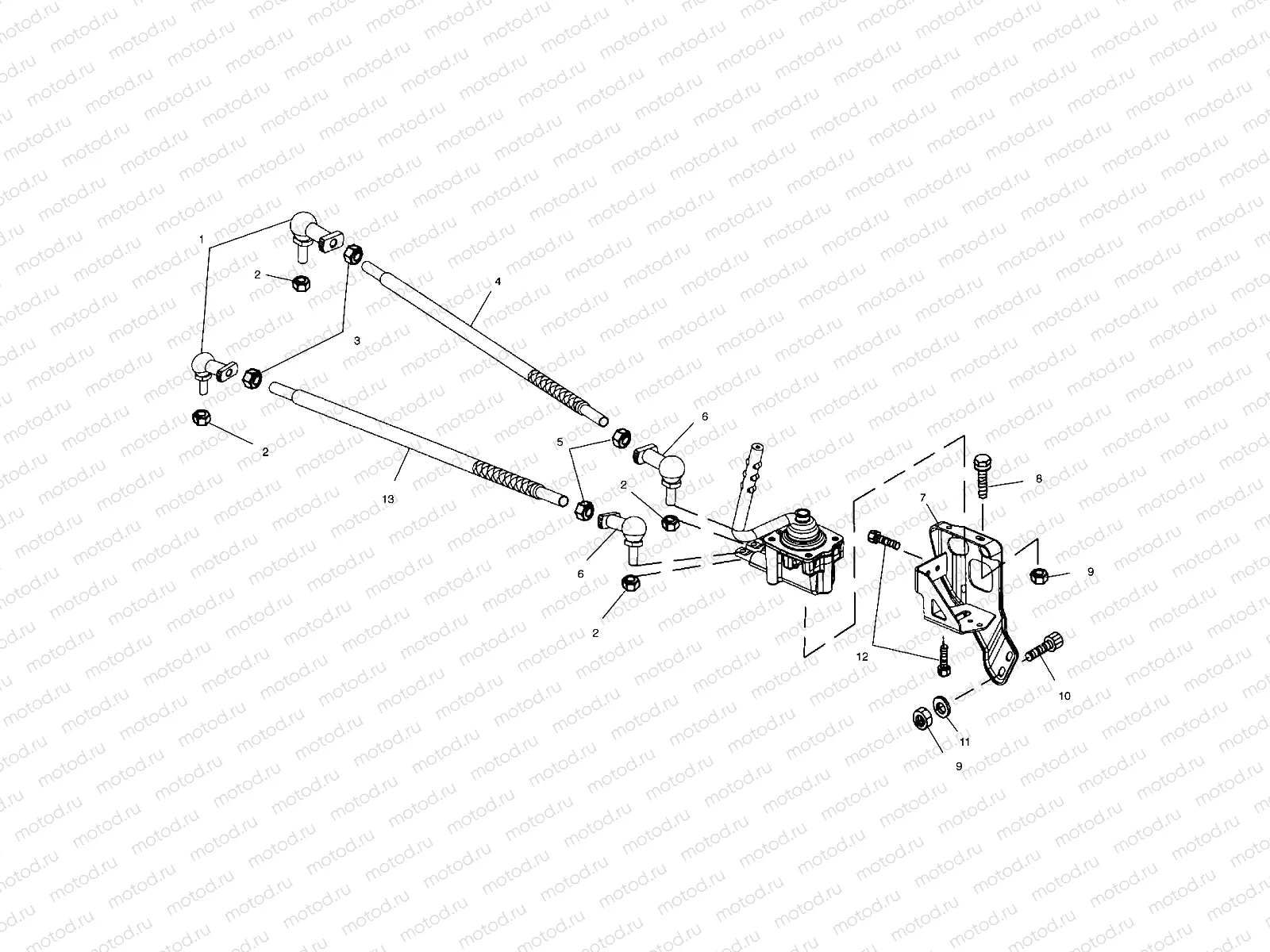 GEAR SELECTOR MOUNTING - A02CB32AA/AB/FC (4970107010C08) | GEAR SELECTOR MOUNTING - A02CB32AA/AB/FC (4970107010C08)