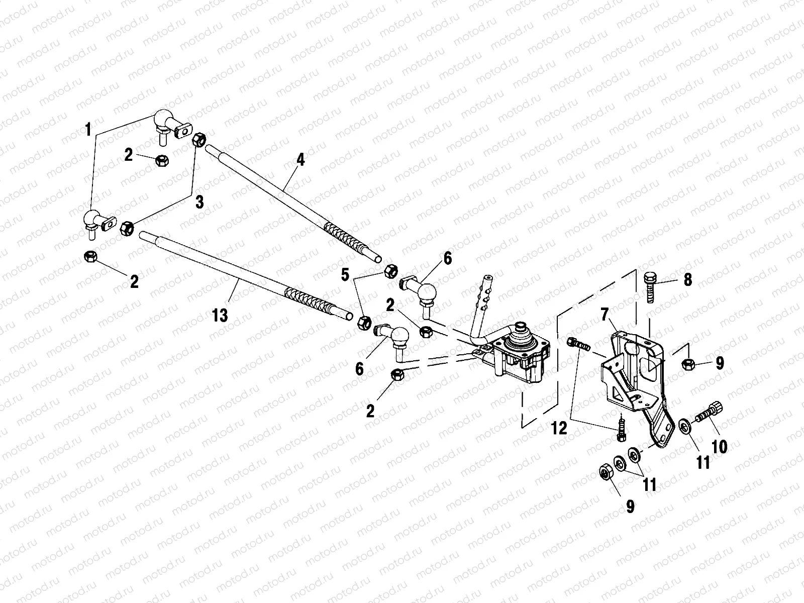 GEAR SELECTOR MOUNTING - C02CD50AC (4972407240C14) | GEAR SELECTOR MOUNTING - C02CD50AC (4972407240C14)