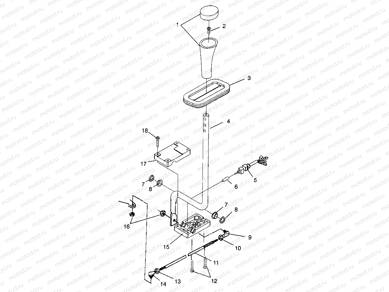 GEAR SELECTOR Scrambler W967840 (4935823582C008) | GEAR SELECTOR Scrambler W967840 (4935823582C008)