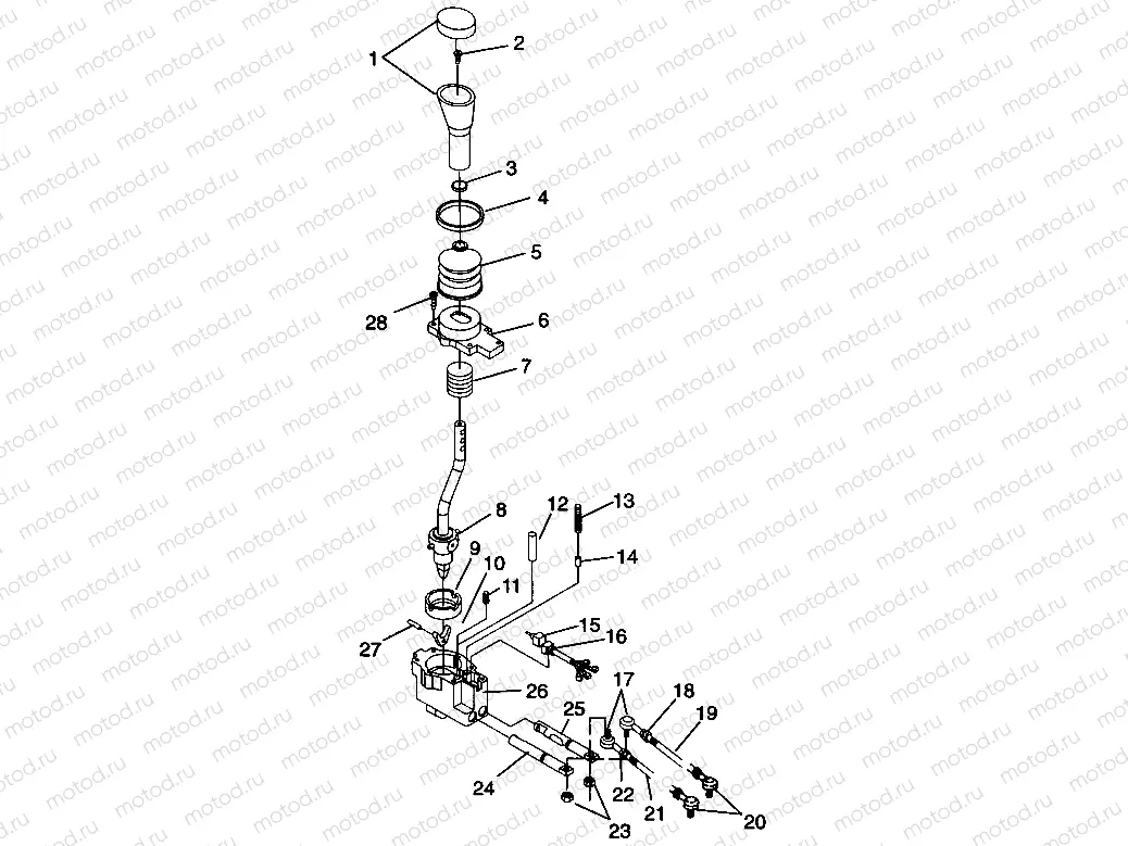 GEAR SELECTOR Sportsman 4x4 W968040 (4935943594C010) | GEAR SELECTOR Sportsman 4x4 W968040 (4935943594C010)