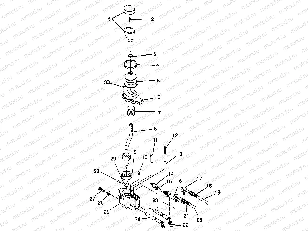 GEAR SELECTOR XPLORER 400L W969140 (4935983598C009) | GEAR SELECTOR XPLORER 400L W969140 (4935983598C009)