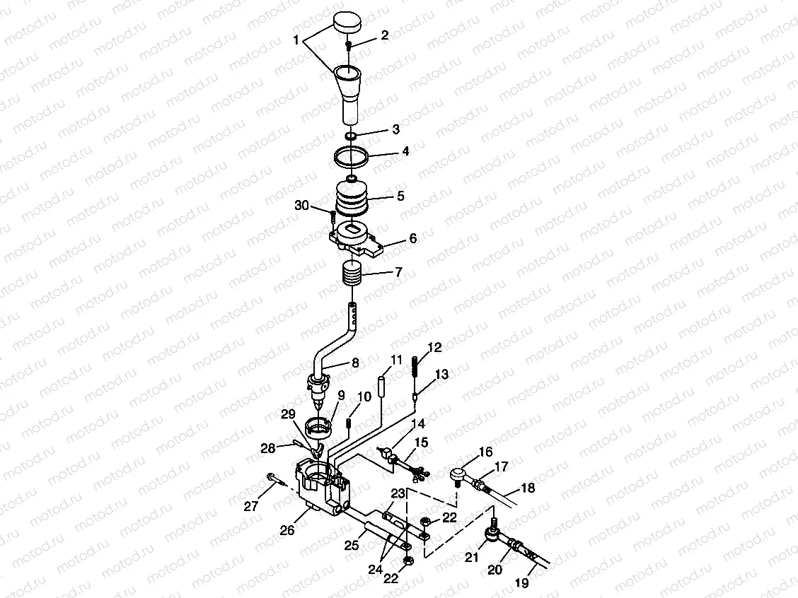 GEAR SELECTOR XPLORER 400L W98CC38C (4945414541C011) | GEAR SELECTOR XPLORER 400L W98CC38C (4945414541C011)