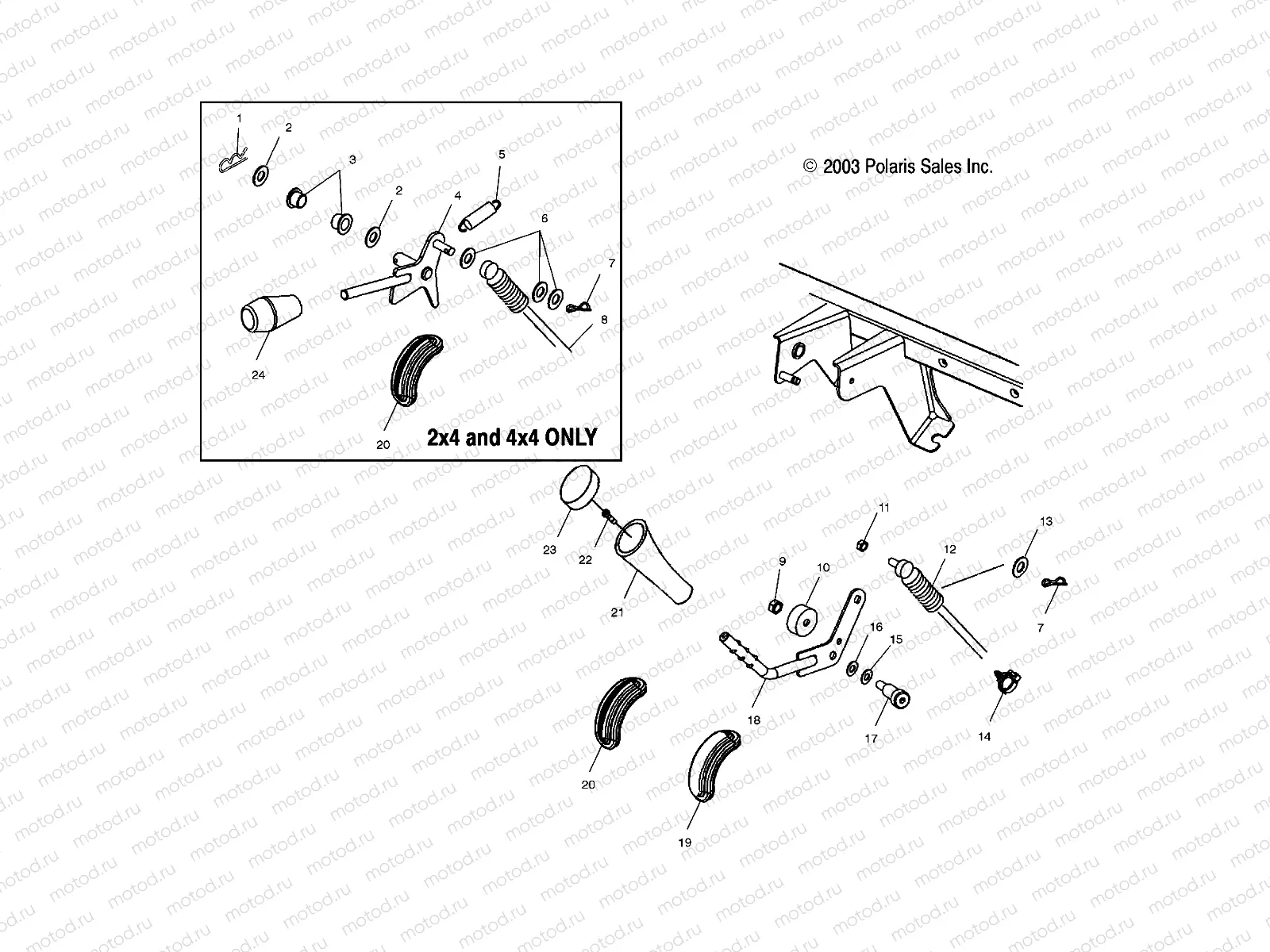 GEAR SELECTOR/DIFFERENTIAL LOCK - A04RB42AA/A04RD50AA/AB/AC/A04RF50AA (4987918791D06) | GEAR SELECTOR/DIFFERENTIAL LOCK - A04RB42AA/A04RD50AA/AB/AC/A04RF50AA (4987918791D06)