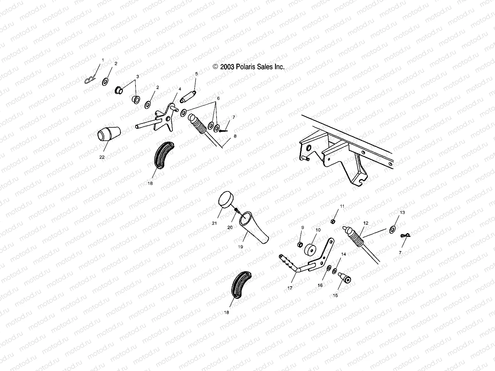 GEAR SELECTOR/DIFFERENTIAL LOCK - A04RB63AA (4989328932C08) | GEAR SELECTOR/DIFFERENTIAL LOCK - A04RB63AA (4989328932C08)
