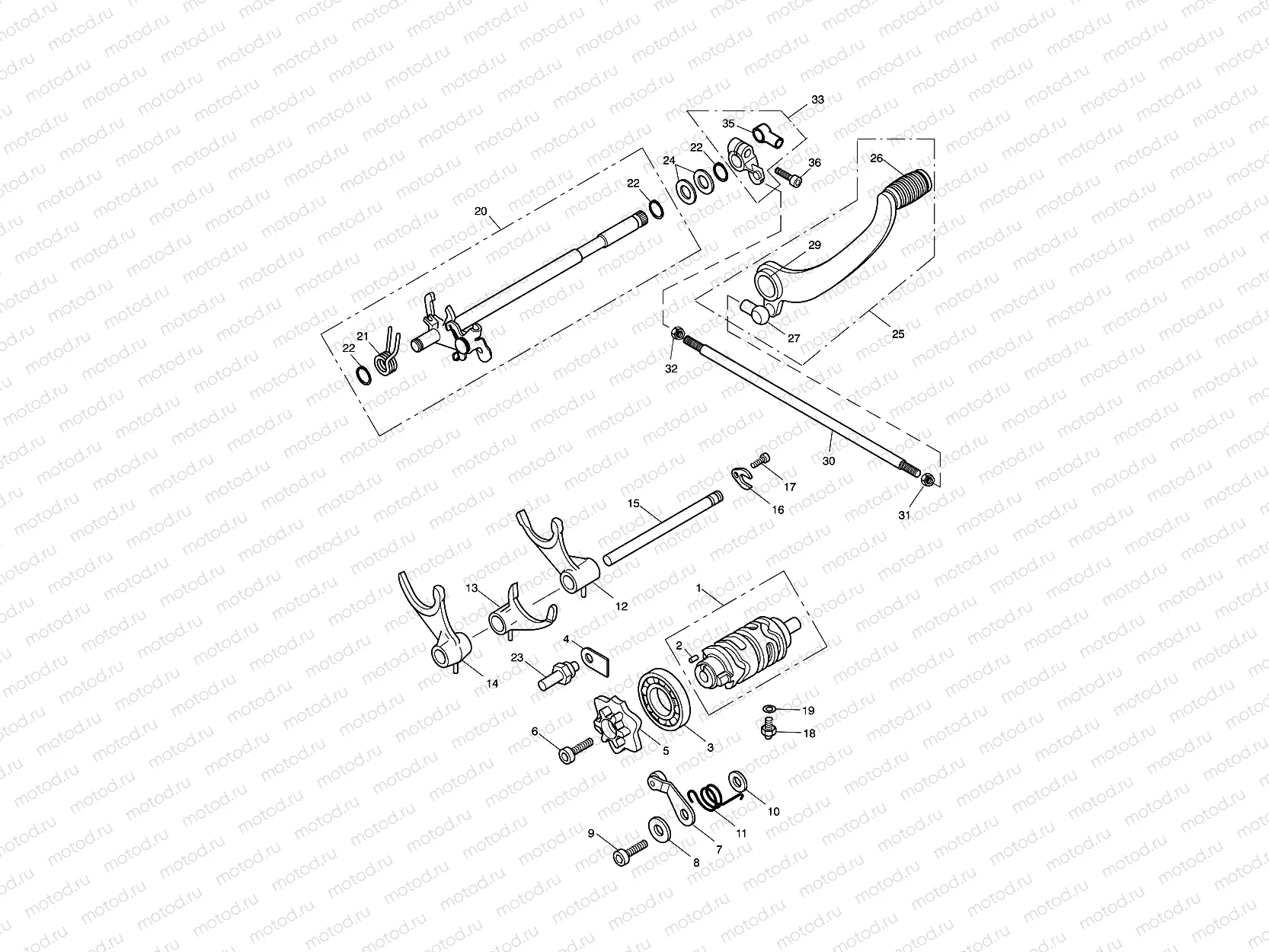 Gear Selectors & Pedal 468390