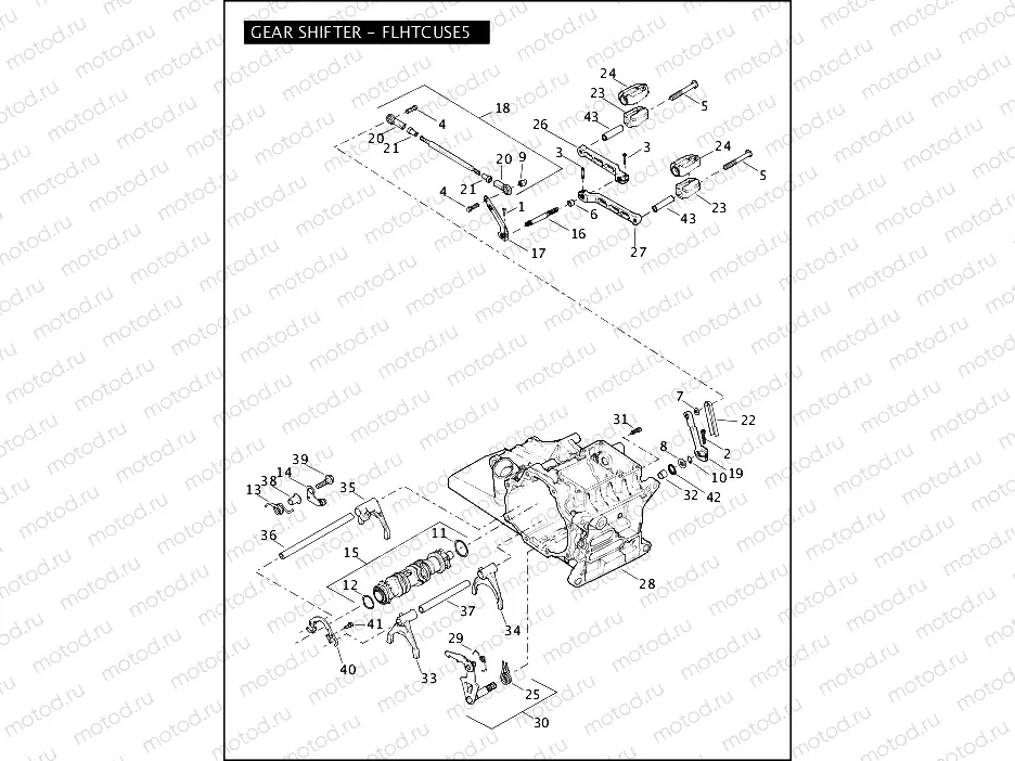GEAR SHIFTER - FLHTCUSE5
