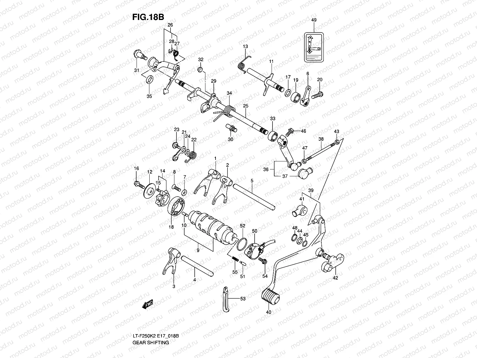 GEAR SHIFTING (LT-F250K6 E4)