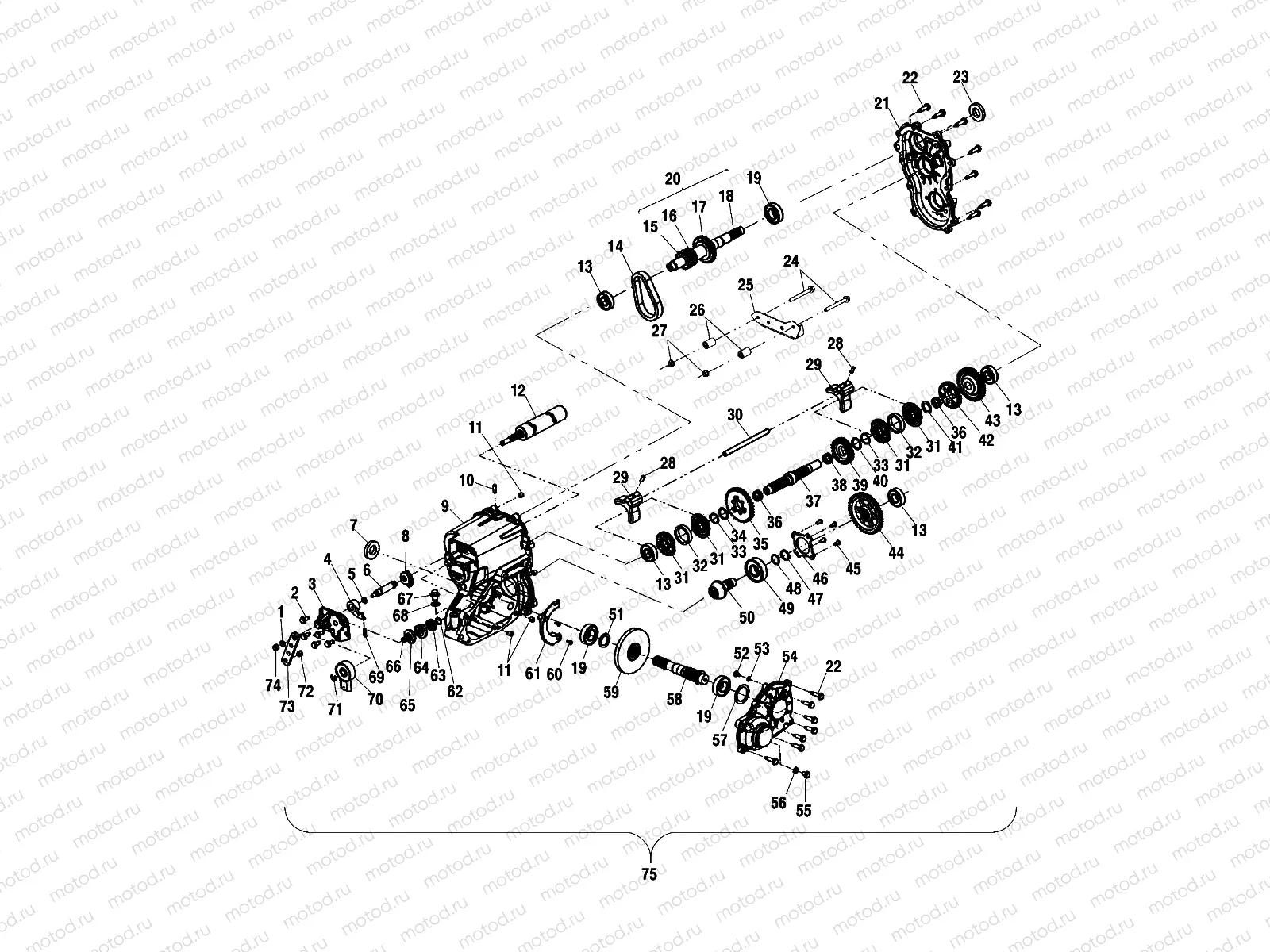 GEARCASE (2X4) - A11RB42AA (4981798179D03) | GEARCASE (2X4) - A11RB42AA (4981798179D03)