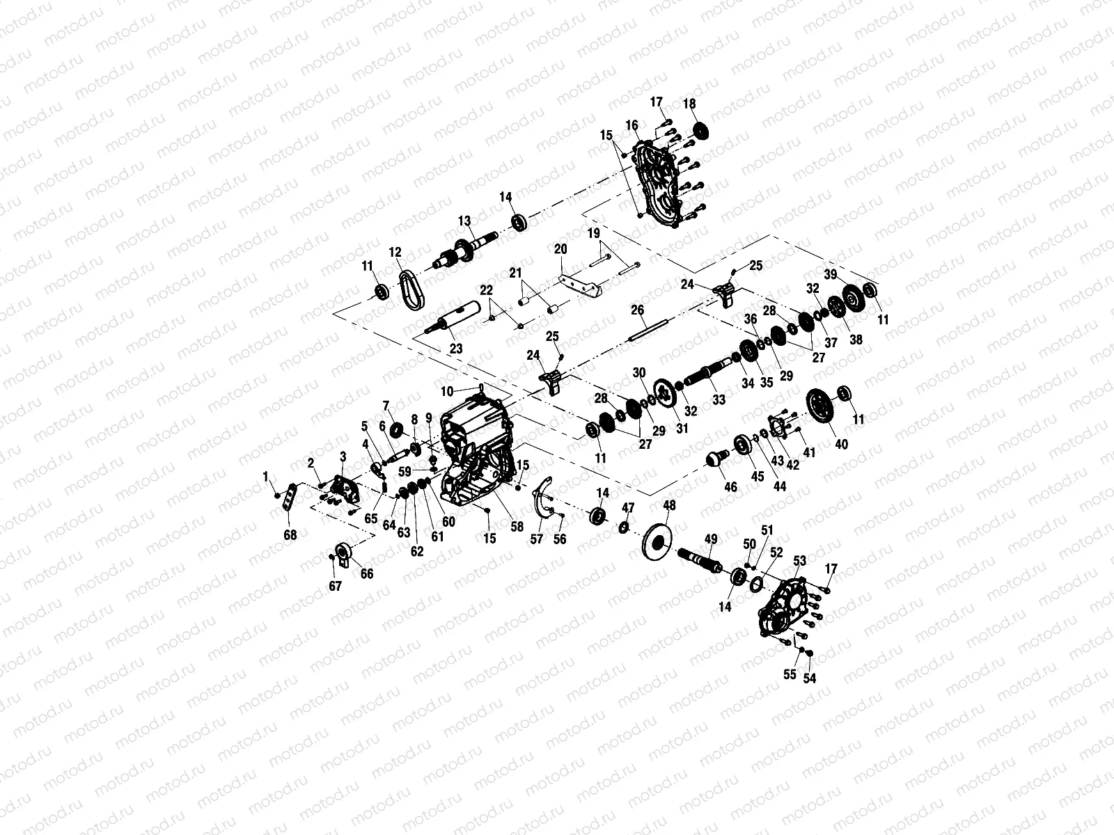 GEARCASE (2X4) - C11RB42AA (4981898189D05) | GEARCASE (2X4) - C11RB42AA (4981898189D05)