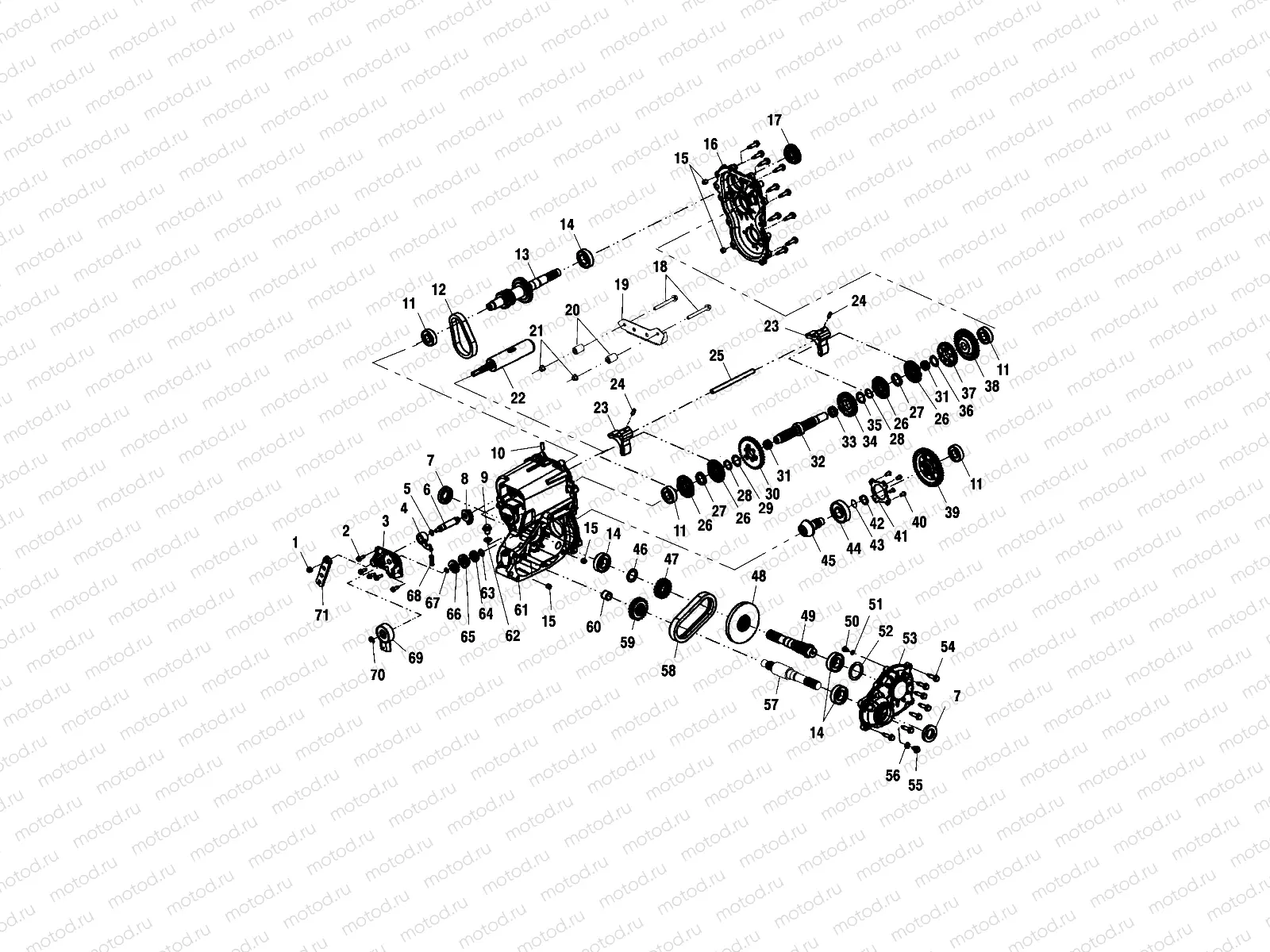 GEARCASE (4X4) - C11RD50AA/AB (4981898189D07) | GEARCASE (4X4) - C11RD50AA/AB (4981898189D07)