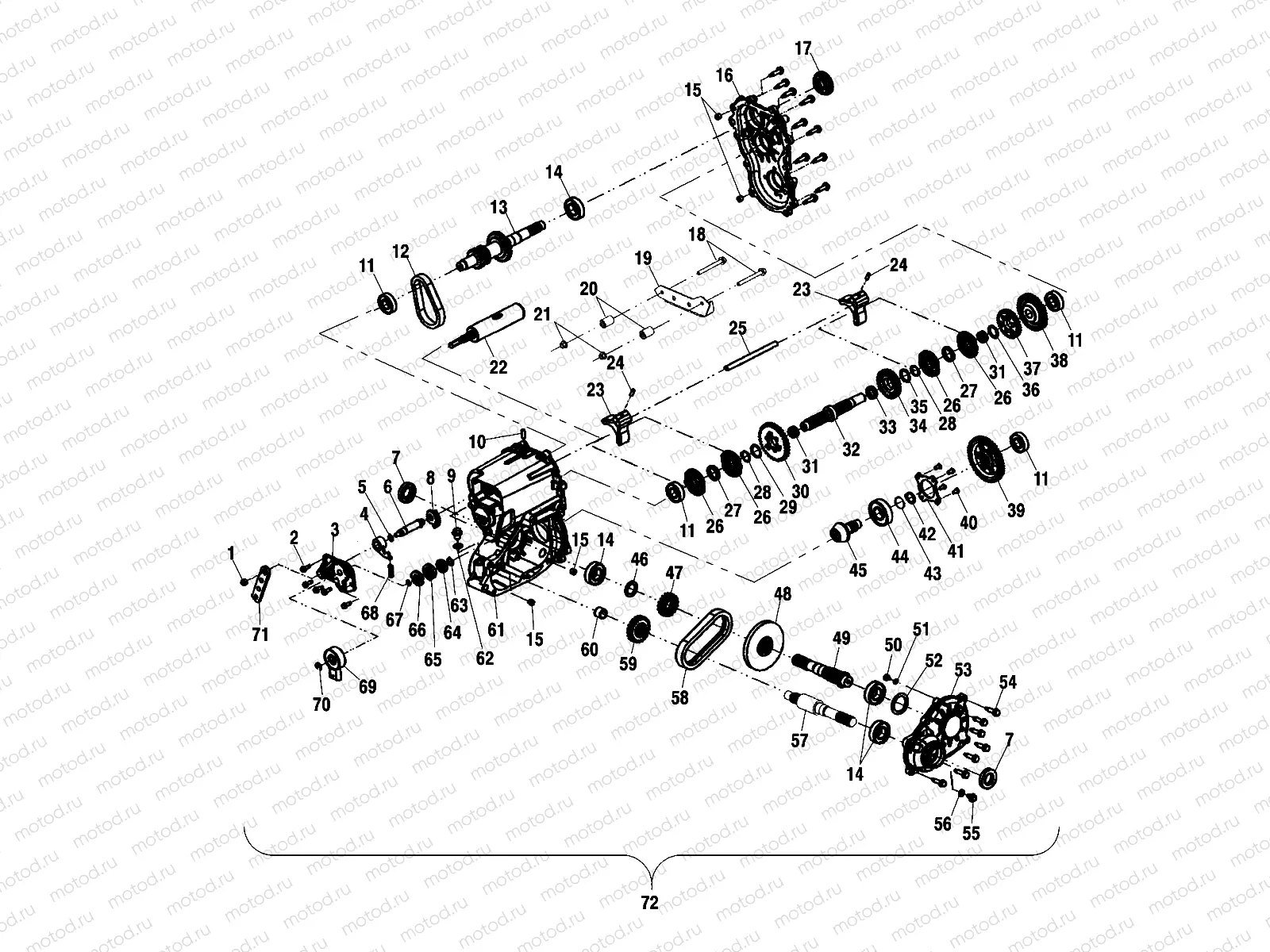 GEARCASE (6X6) - A11RF50AA (4981798179D07) | GEARCASE (6X6) - A11RF50AA (4981798179D07)