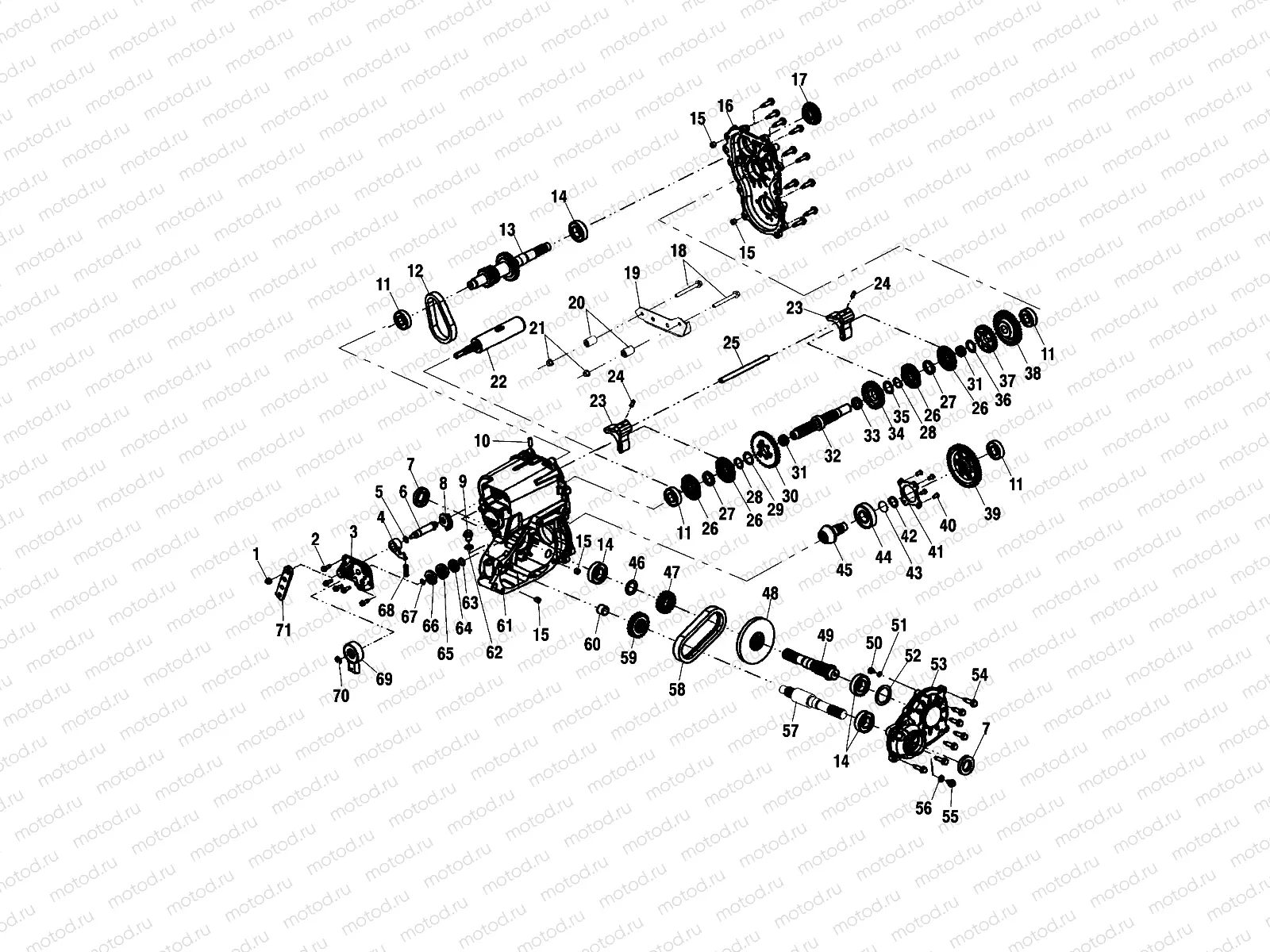 GEARCASE (6X6)(Built 7/09/02 and After) - C11RF50AA (4981898189D09) | GEARCASE (6X6)(Built 7/09/02 and After) - C11RF50AA (4981898189D09)