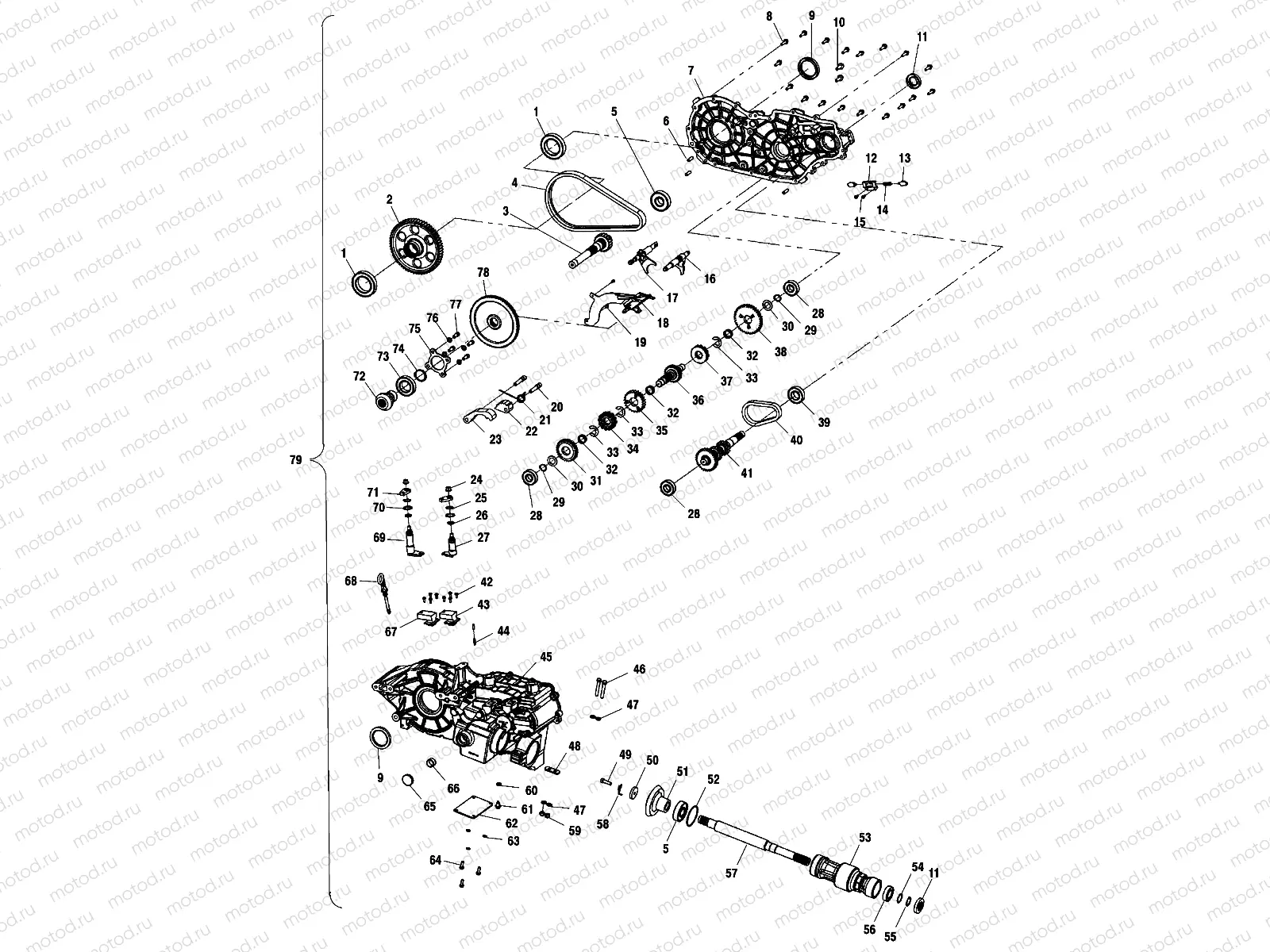 GEARCASE - A03CH50AA/AB/AC/AD/AE/AH/AJ (4975417541C13) | GEARCASE - A03CH50AA/AB/AC/AD/AE/AH/AJ (4975417541C13)