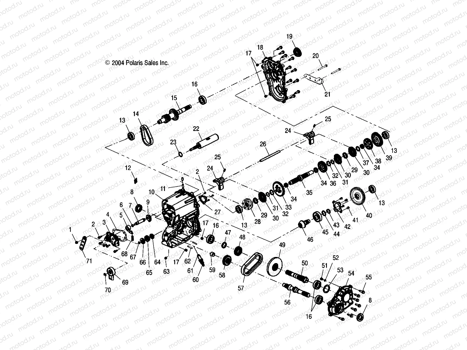 GEARCASE - A04CH68AK/AL/AN/AO (4994199419D02) | GEARCASE - A04CH68AK/AL/AN/AO (4994199419D02)