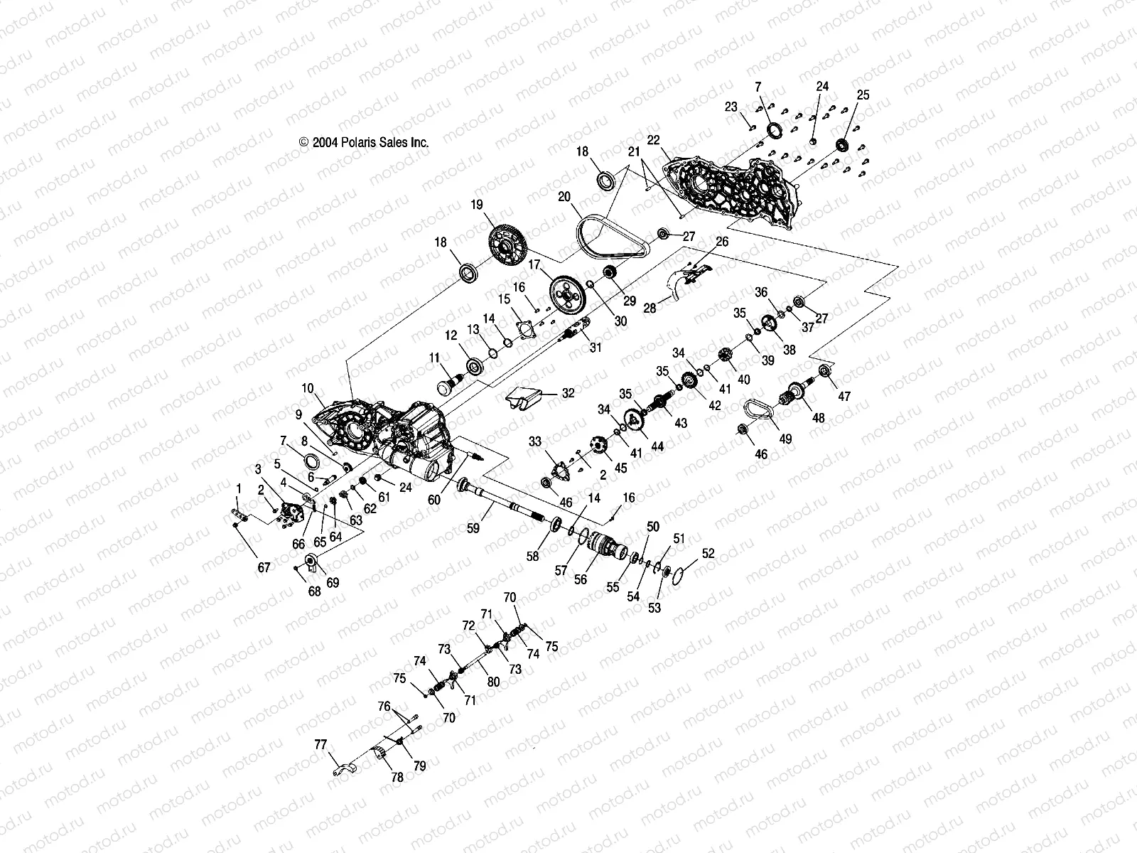 GEARCASE - A05MH50AB/AC/AG/AH/AL/AT/FB (4994169416D01) | GEARCASE - A05MH50AB/AC/AG/AH/AL/AT/FB (4994169416D01)