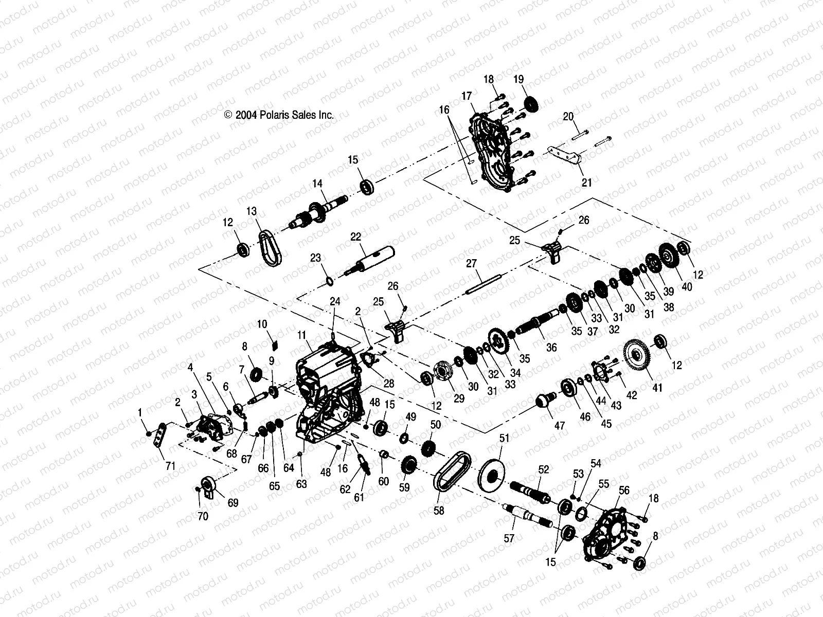 GEARCASE - A05MH68AC/AS/AT/AU/AW (4994279427D05) | GEARCASE - A05MH68AC/AS/AT/AU/AW (4994279427D05)