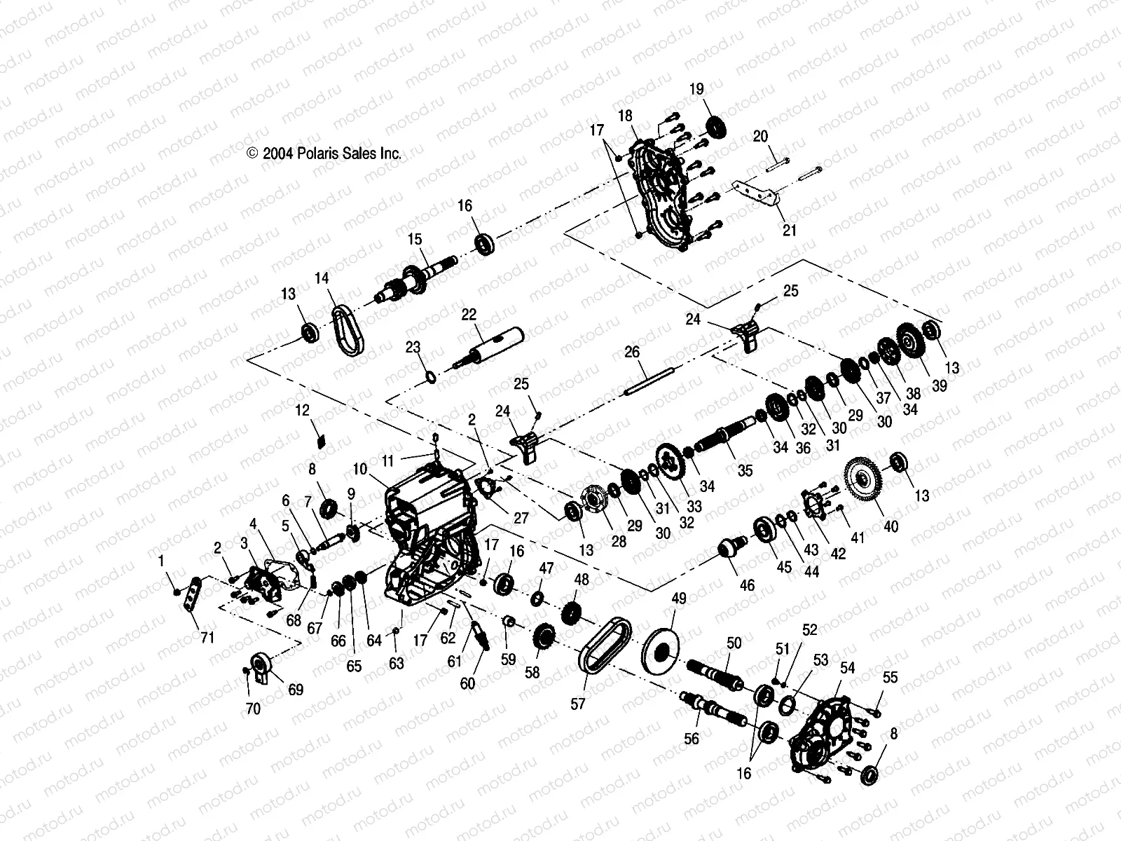 GEARCASE - A05MH68AP (4999609960D03) | GEARCASE - A05MH68AP (4999609960D03)
