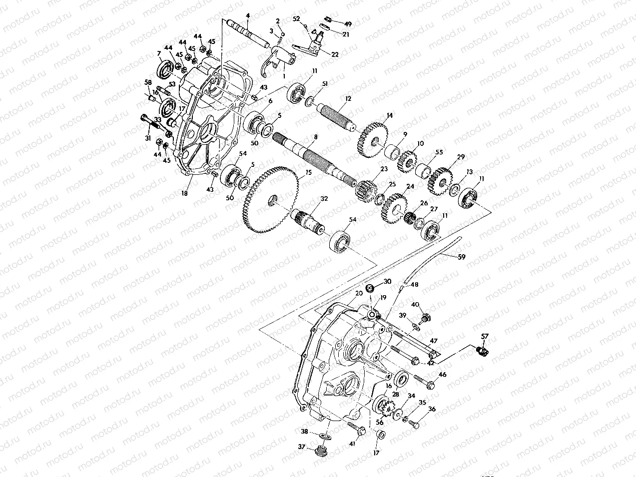 GEARCASE ASSEMBLY 250 4x6 / W928627 (4922902290035A) | GEARCASE ASSEMBLY 250 4x6 / W928627 (4922902290035A)