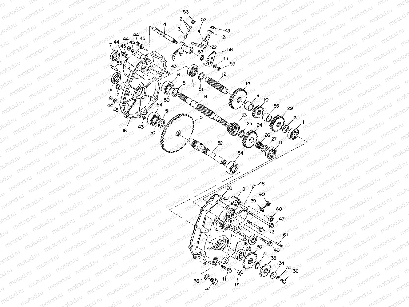 GEARCASE ASSEMBLY 250 6X6 / W928727 (4922842284033A) | GEARCASE ASSEMBLY 250 6X6 / W928727 (4922842284033A)