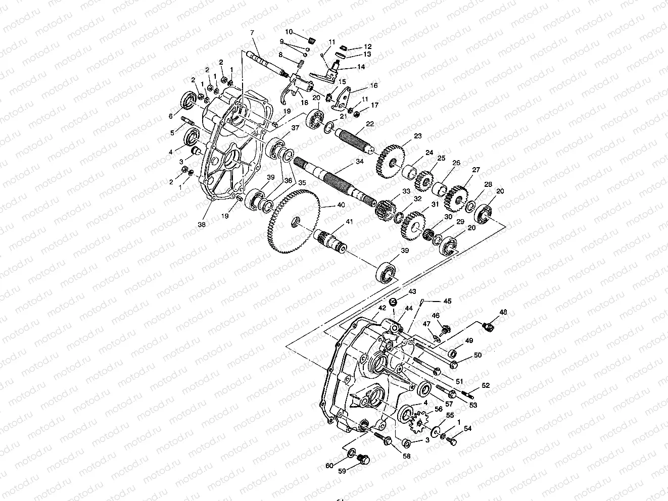 GEARCASE ASSEMBLY 2X4 350L W937539 (4924032403027A) | GEARCASE ASSEMBLY 2X4 350L W937539 (4924032403027A)
