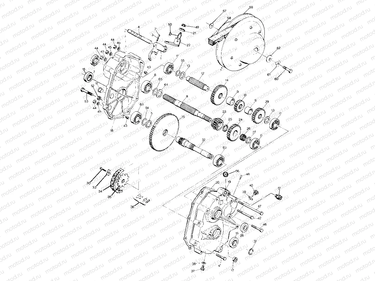 Gearcase Assembly (4916341634025A) | Gearcase Assembly (4916341634025A)