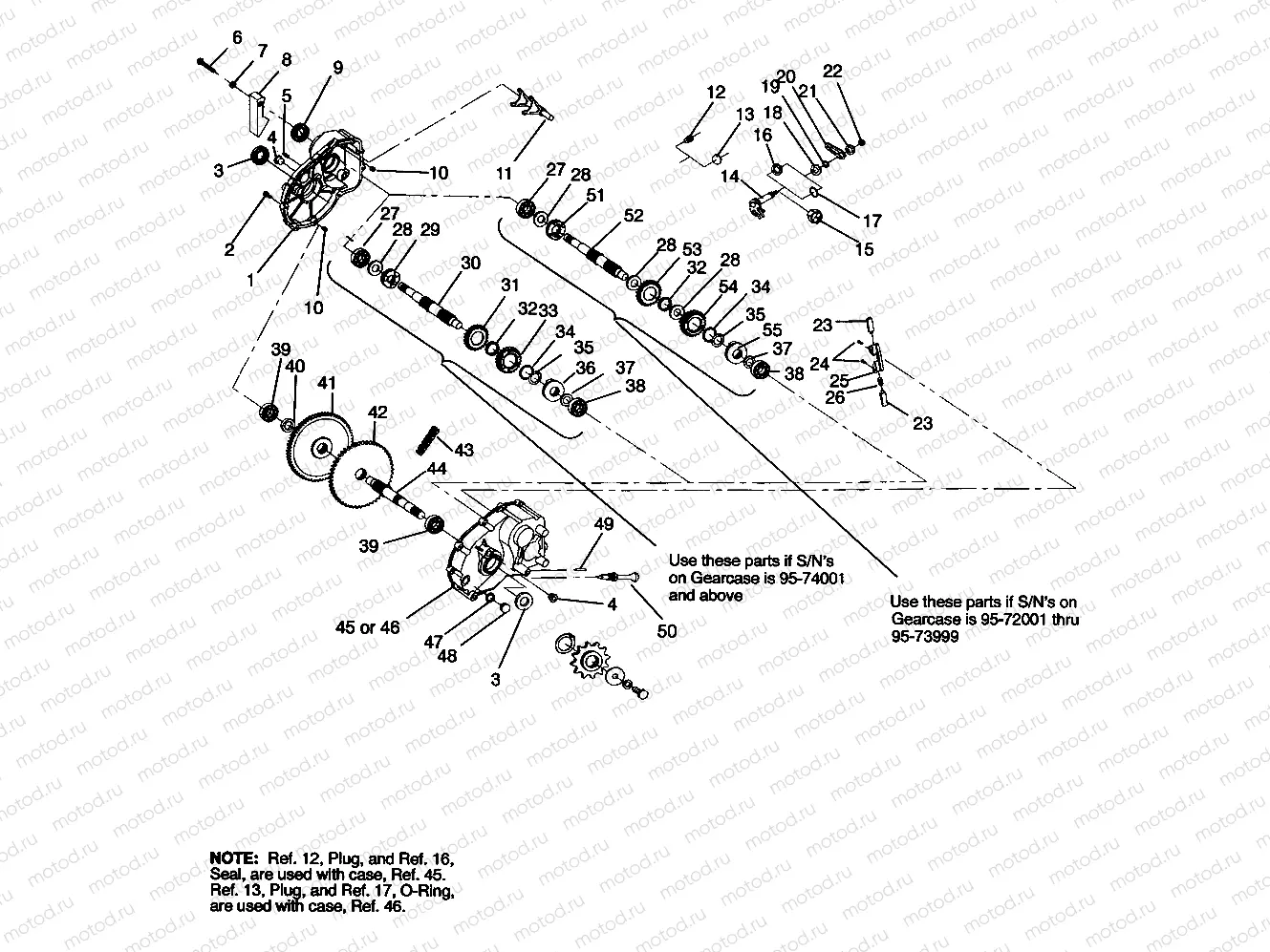 GEARCASE ASSEMBLY Sport 400L W958540 (4930133013C004) | GEARCASE ASSEMBLY Sport 400L W958540 (4930133013C004)