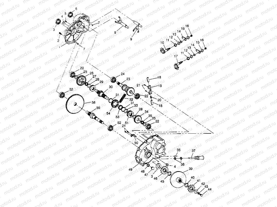GEARCASE ASSEMBLY Sportsman 4x4 W948040 (4926842684C007) | GEARCASE ASSEMBLY Sportsman 4x4 W948040 (4926842684C007)