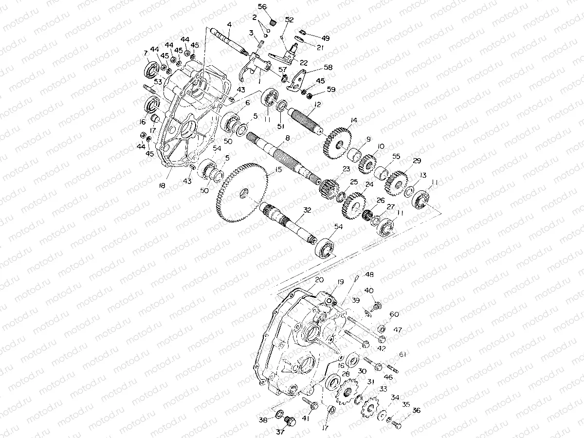 GEARCASE ASSEMBLY Swedish 6X6 (4923752375035A) | GEARCASE ASSEMBLY Swedish 6X6 (4923752375035A)