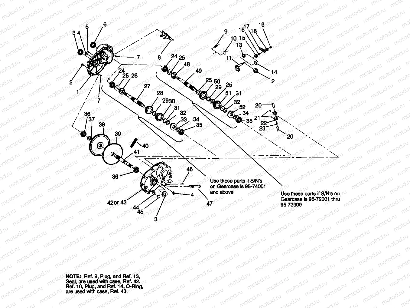 GEARCASE ASSEMBLY Trail Blazer W957221 (4930363036C005) | GEARCASE ASSEMBLY Trail Blazer W957221 (4930363036C005)