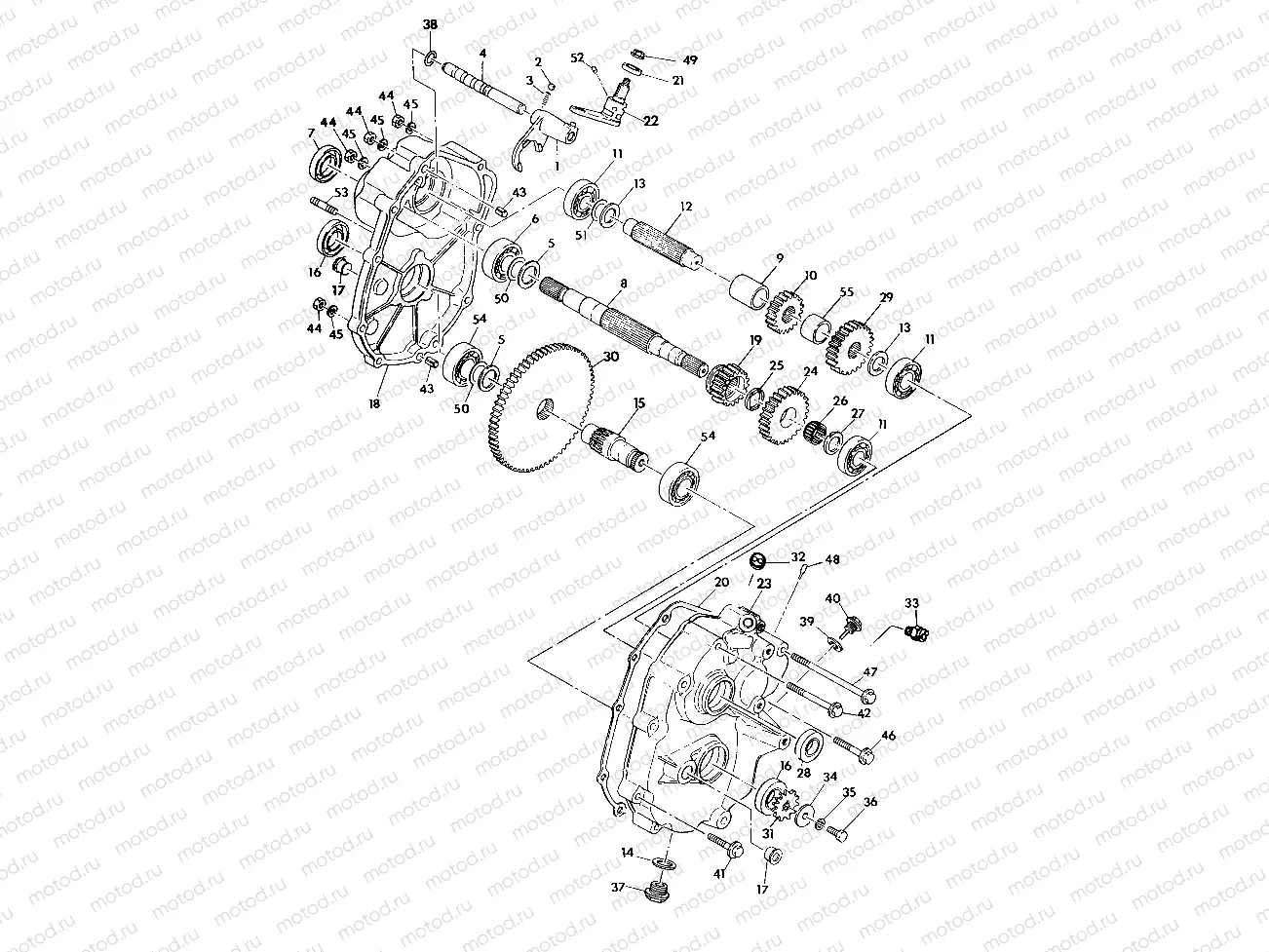 GEARCASE ASSEMBLY Trail Boss / W928527 (4922892289025A) | GEARCASE ASSEMBLY Trail Boss / W928527 (4922892289025A)