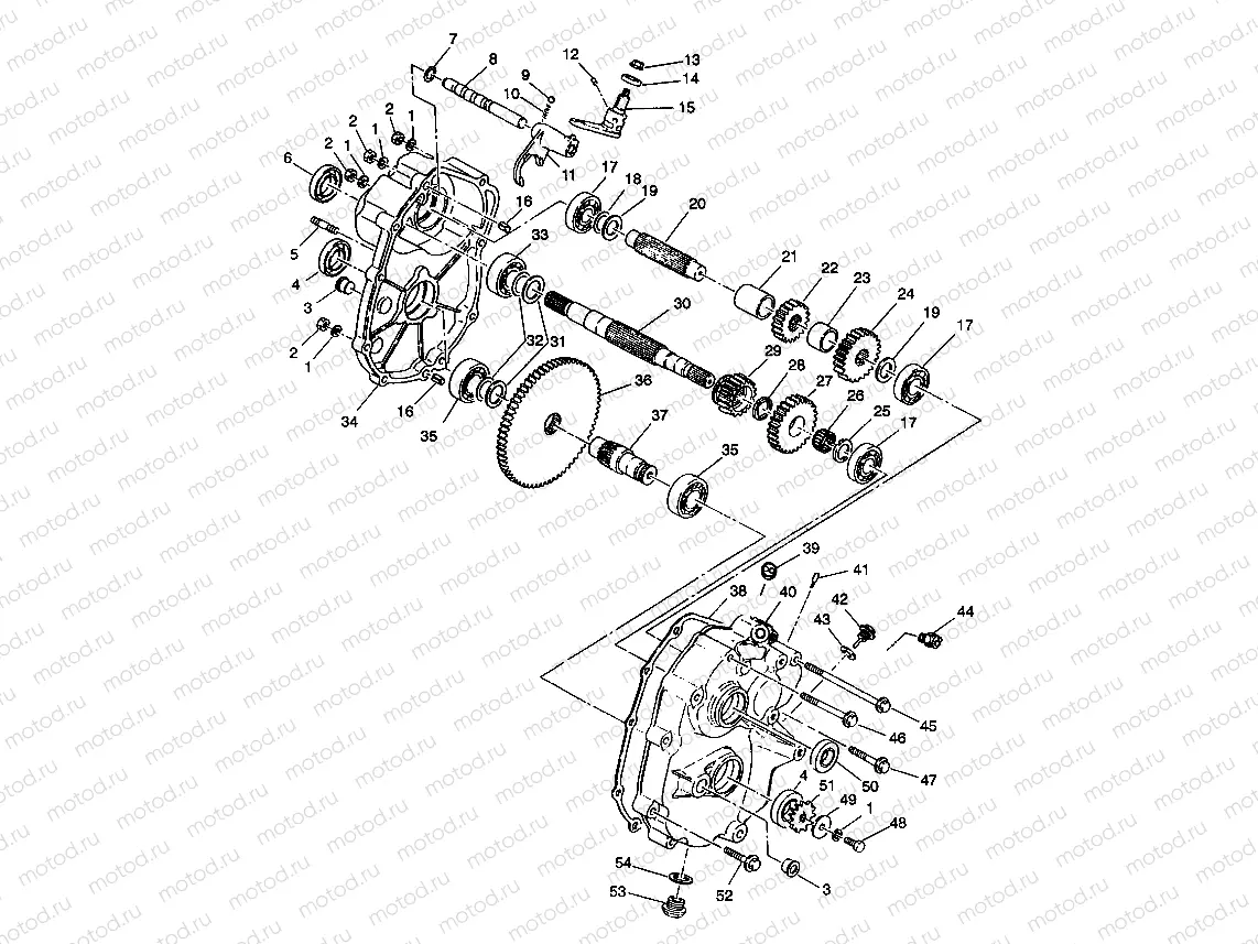 GEARCASE ASSEMBLY Trail Boss W938527 (4924072407027A) | GEARCASE ASSEMBLY Trail Boss W938527 (4924072407027A)