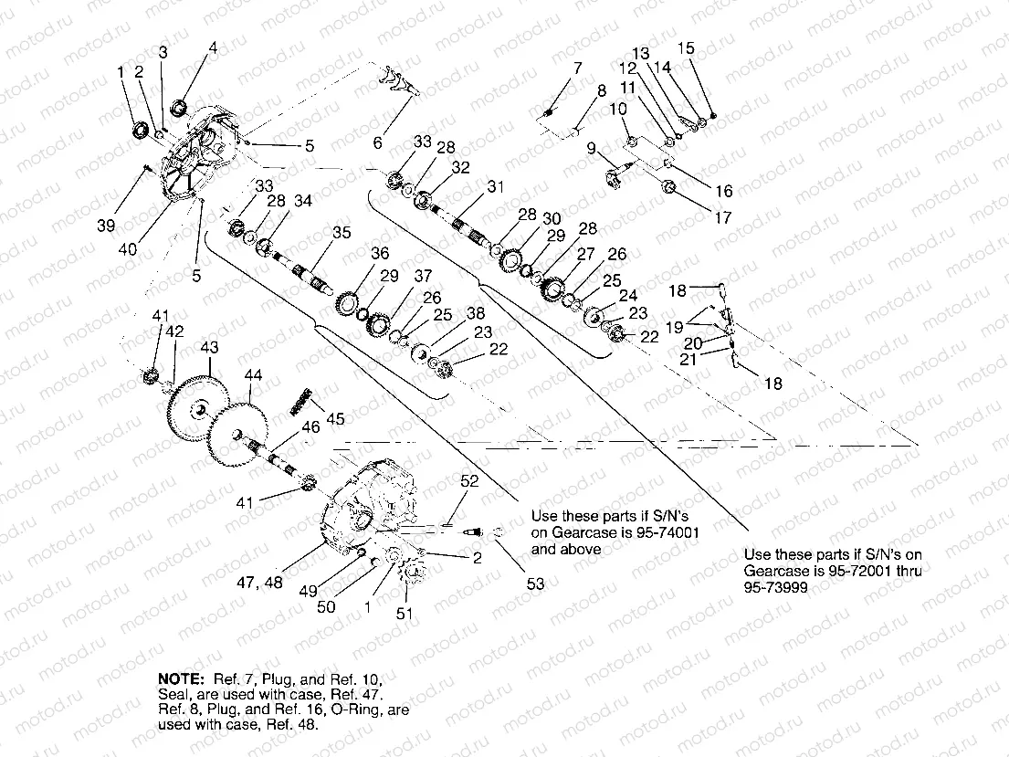 GEARCASE ASSEMBLY Trail Boss W958527 (4930323032C004) | GEARCASE ASSEMBLY Trail Boss W958527 (4930323032C004)
