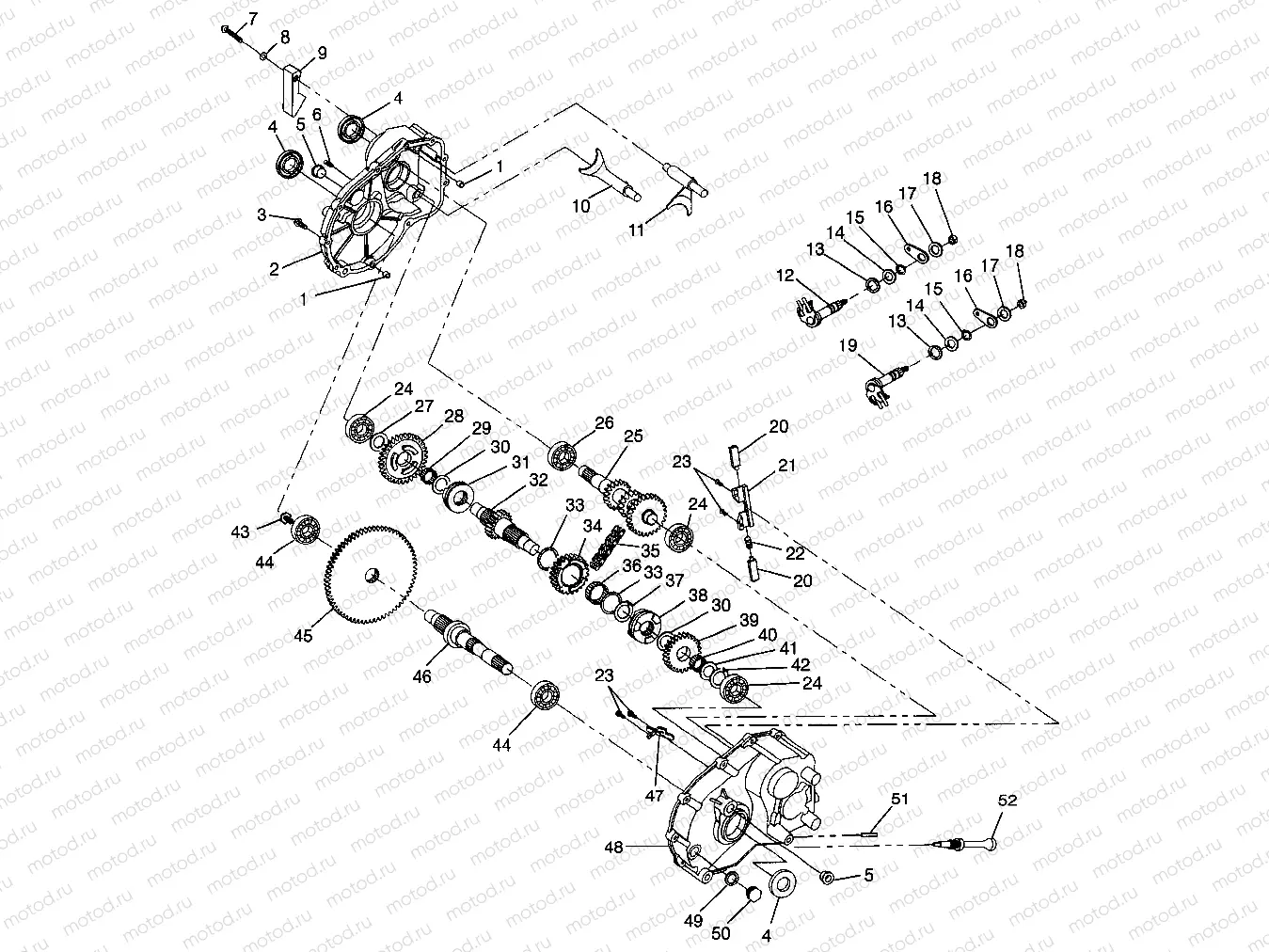 GEARCASE BIG BOSS 6X6 400L W97AE38A (4940814081D003) | GEARCASE BIG BOSS 6X6 400L W97AE38A (4940814081D003)