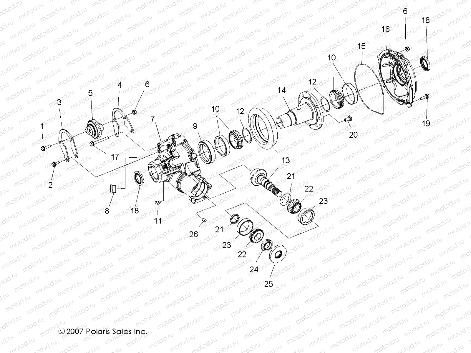 GEARCASE | GEARCASE, DIFFERENTIAL, INTERNAL COMPONENTS - R08VH76AD/AG (49RGRGEARCASERR08VISTA)