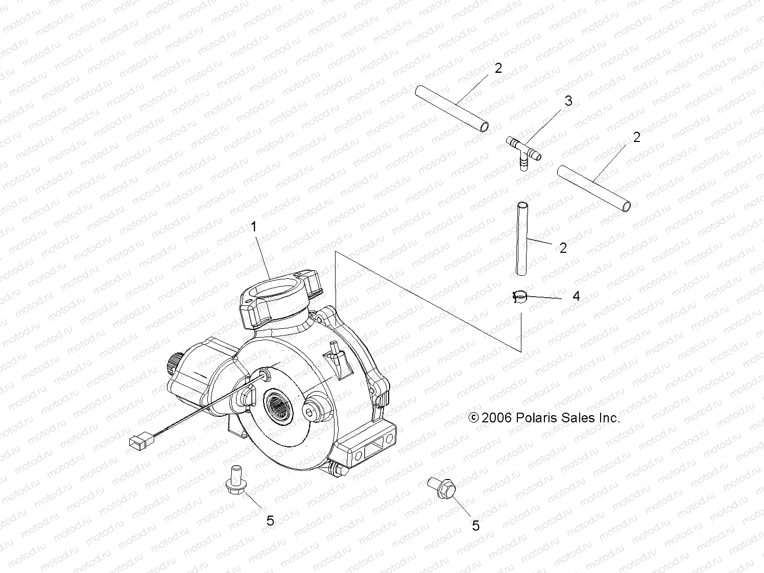 GEARCASE | GEARCASE, FRONT, MOUNTING (4X4) - A07LH27AA/AB/AC/AD/AL (49ATVGEARCASEMTG07HAWK)