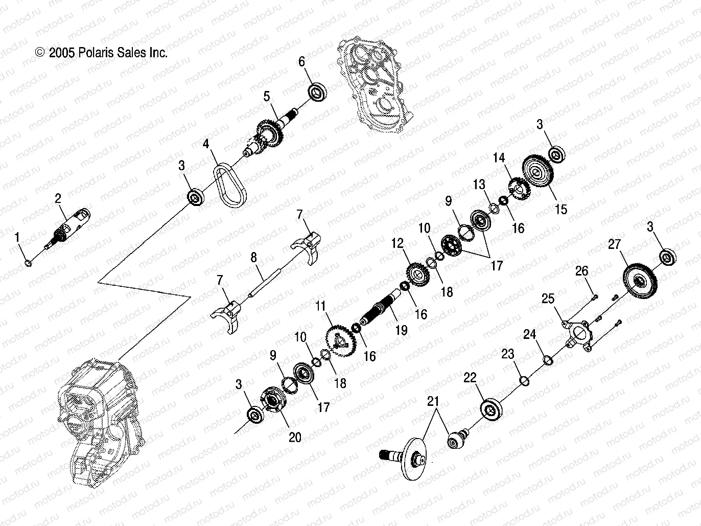 GEARCASE | GEARCASE, INTERNAL - A06MH76AL/AQ/AT/AX/AY/AZ (4999200229920022C14)