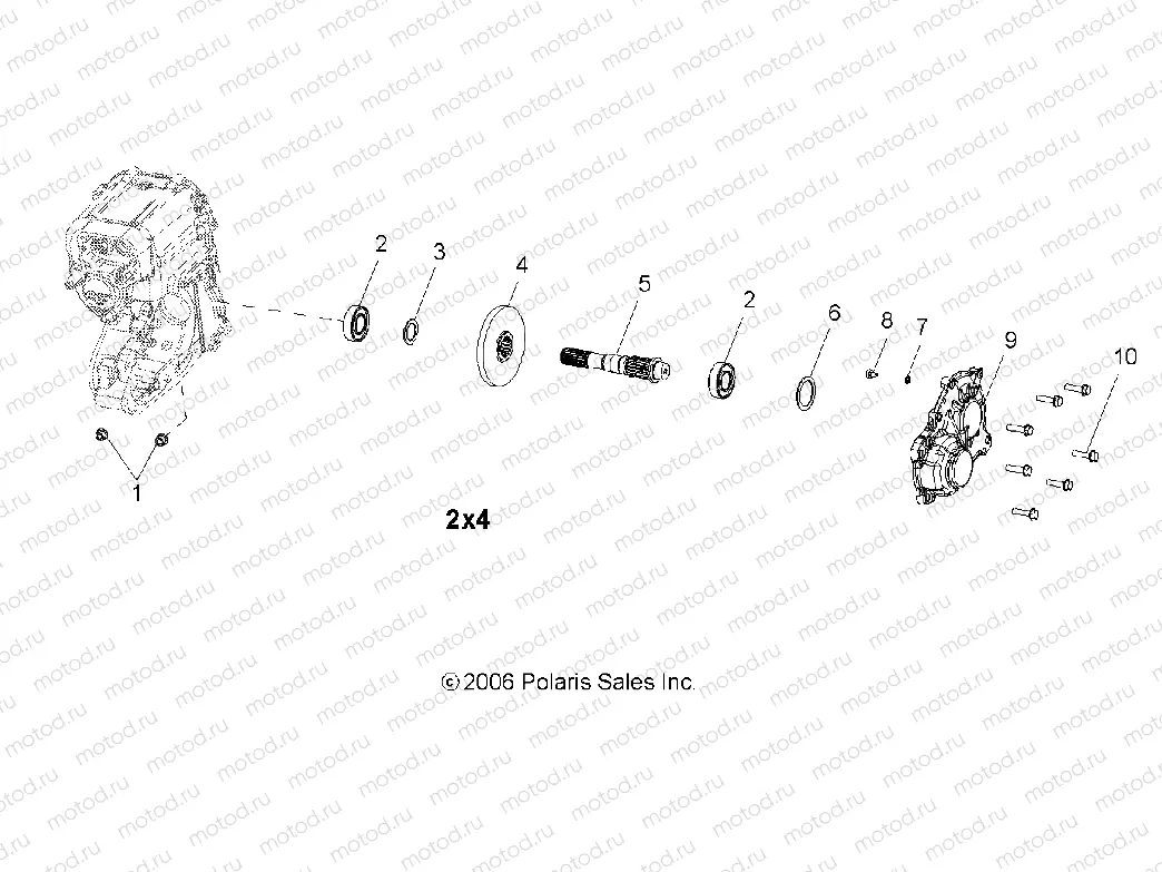 GEARCASE | GEARCASE, OUTPUT SHAFT - R06RB50AA (49RGRTRANSOTPT07MLTY)