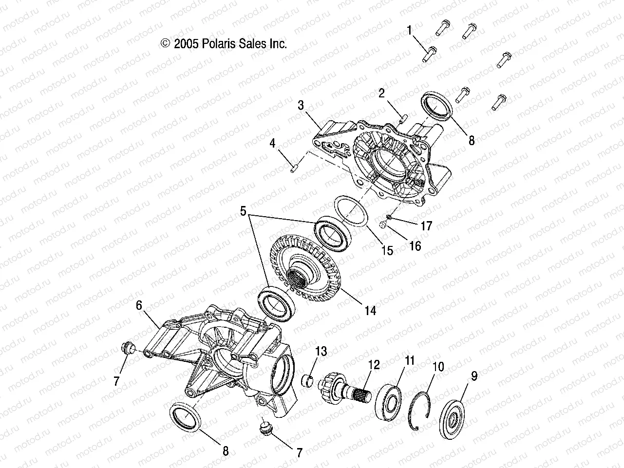 GEARCASE | GEARCASE, REAR - A07MH68AX/AY/AZ (4999200229920022D03)