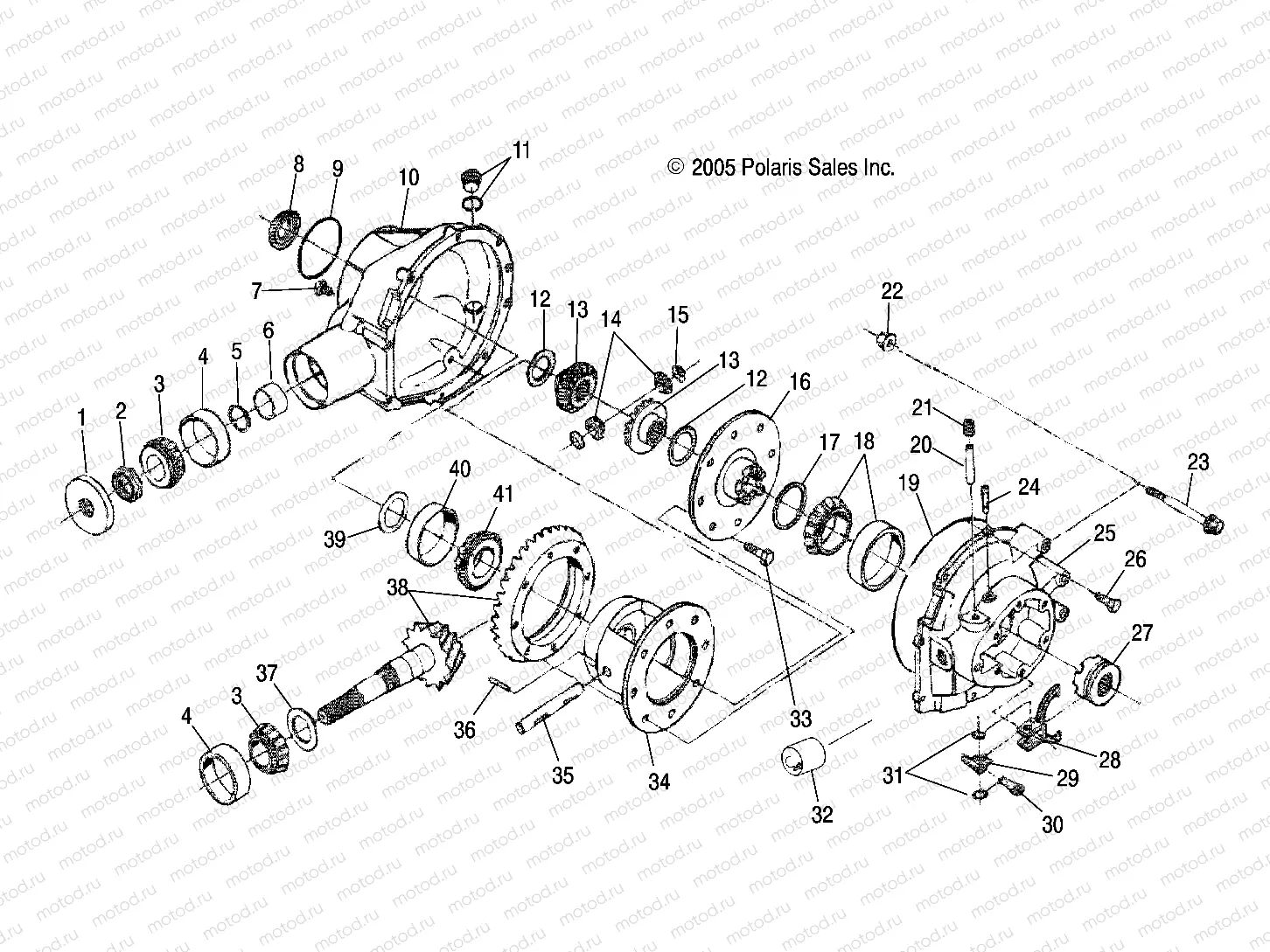 GEARCASE | GEARCASE, REAR - R06RB50AA/RD50AA (4999202119920211D02)
