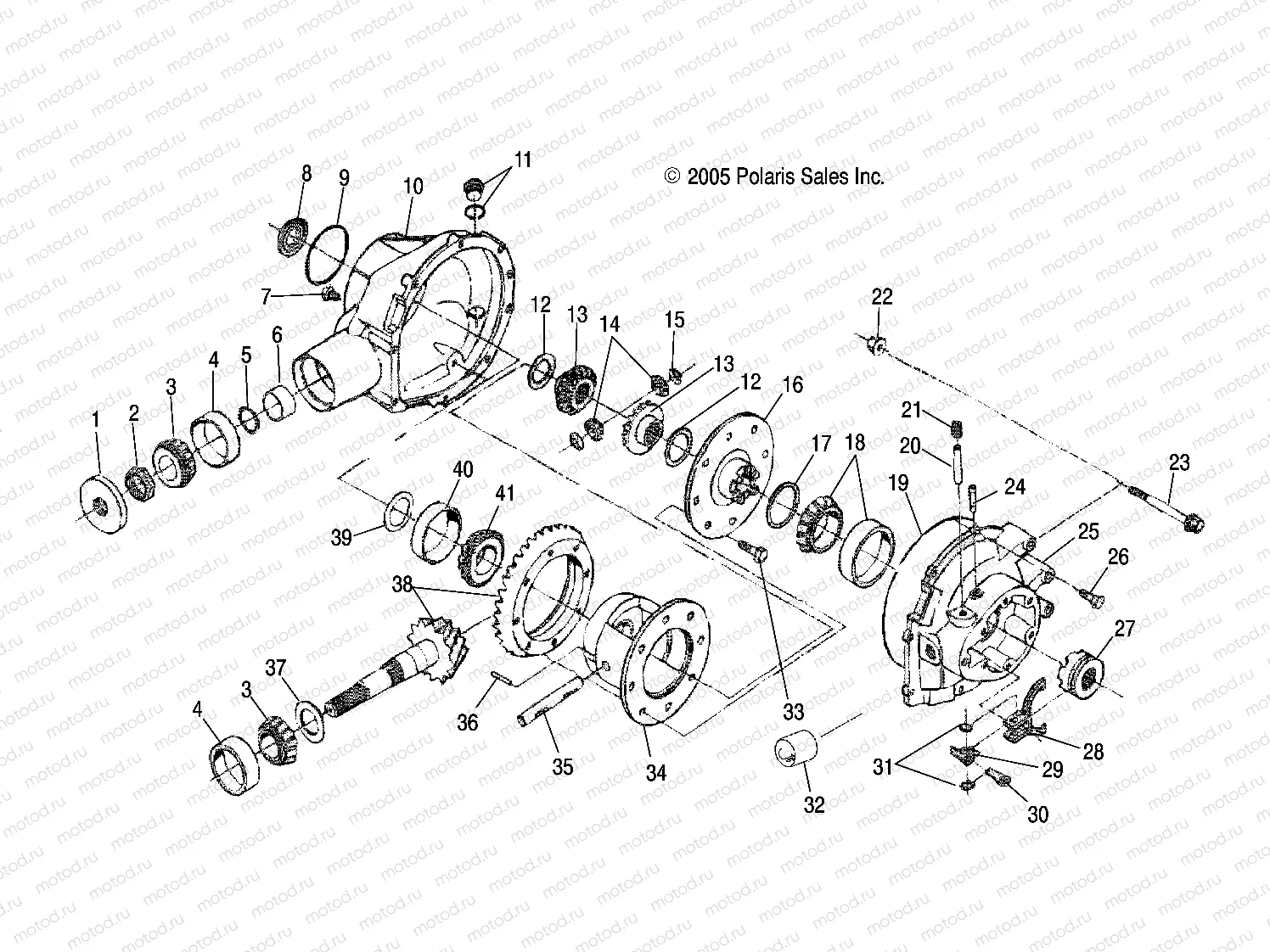 GEARCASE | GEARCASE, REAR - R06RD50AB/AC (4999203249920324D02)